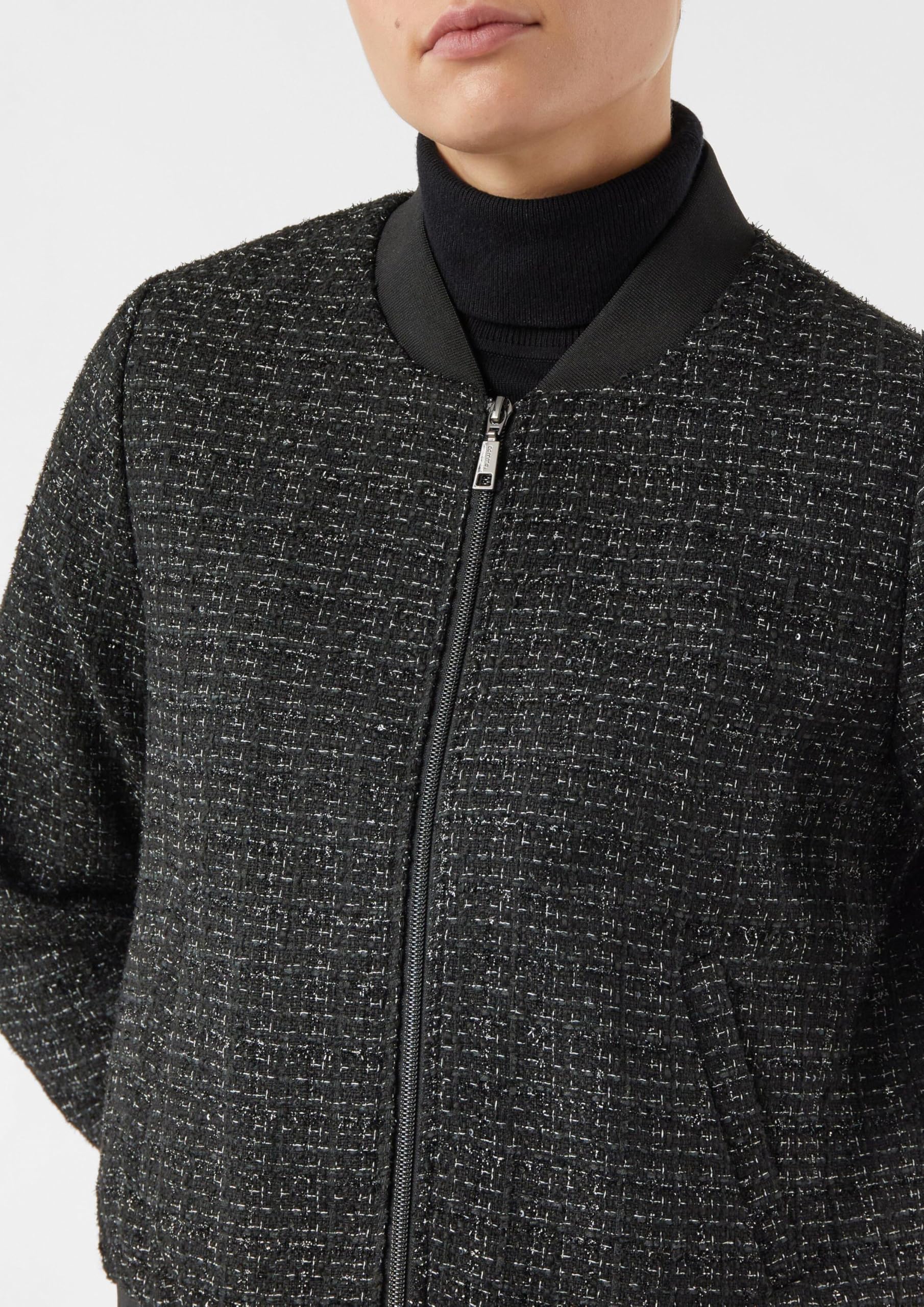 comma-blouson-kurz-stehkragen-glitzer-gr-40 image 4