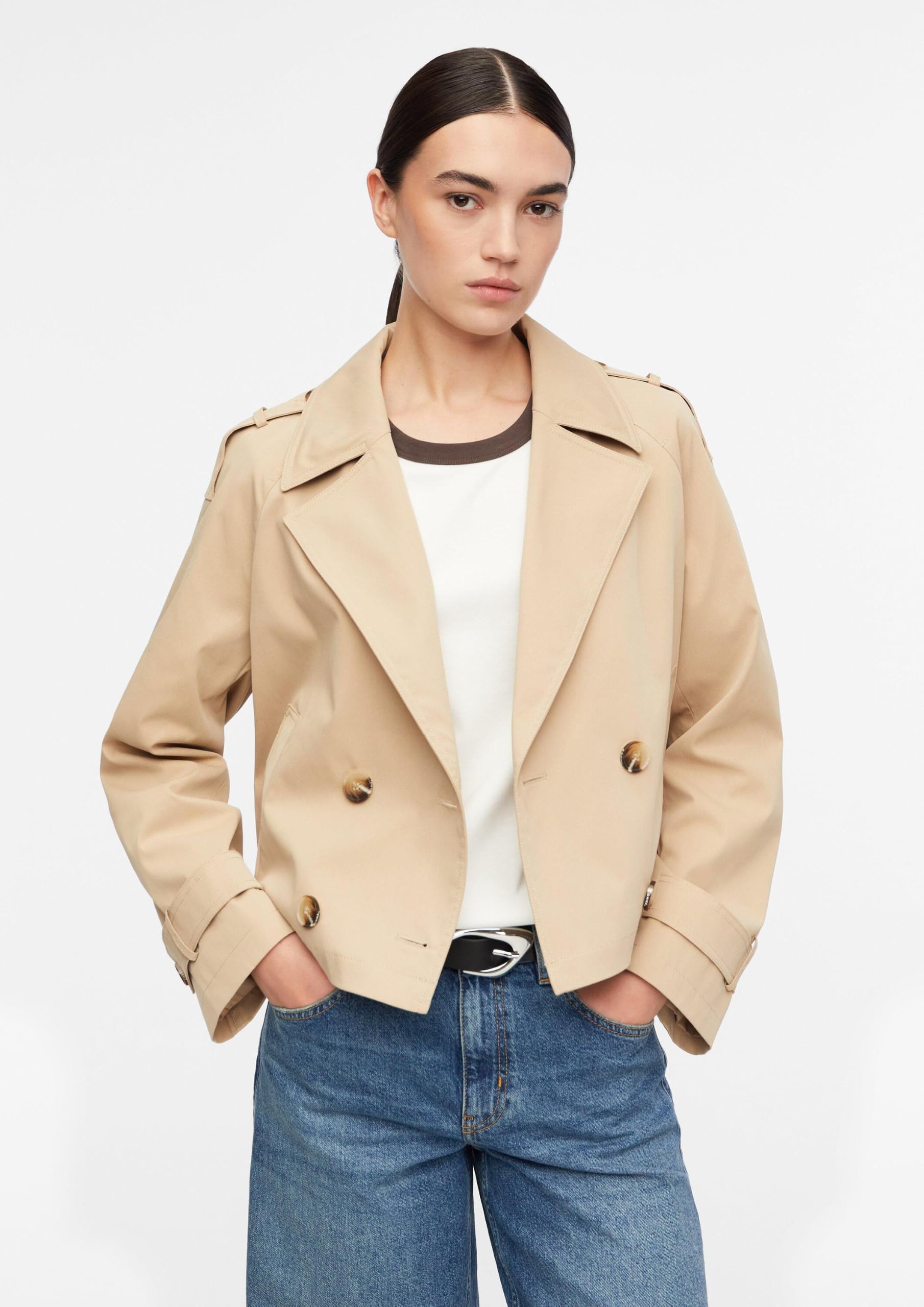 comma-outdoor-jacke-damen-twill-trench-kragen-gr-34-relaxed image 6