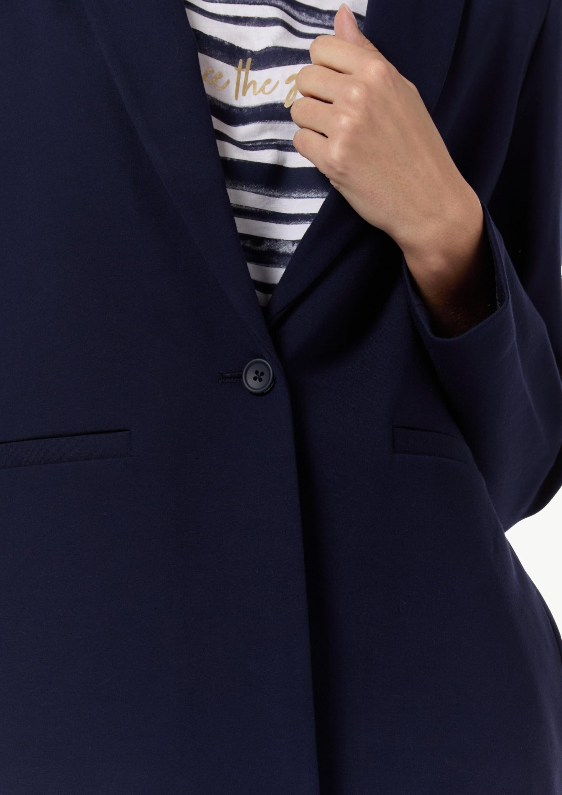 comma-jersey-blazer-gr-34-navy-elastisch image 4