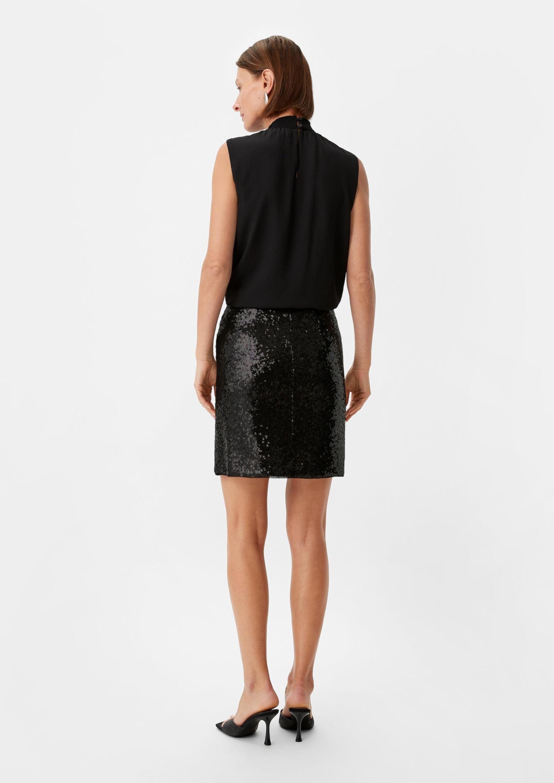 comma-mesh-rock-mit-pailletten-mini-gr-e-32-schwarz image 7