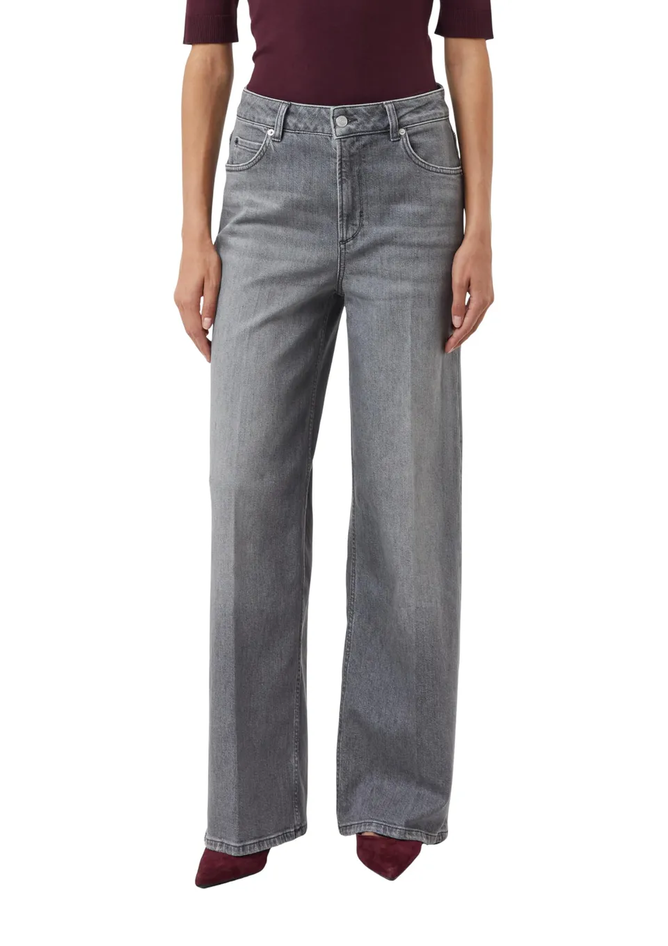 comma-high-rise-denim-wide-leg-jeans-gr-e-36-waschung image 1