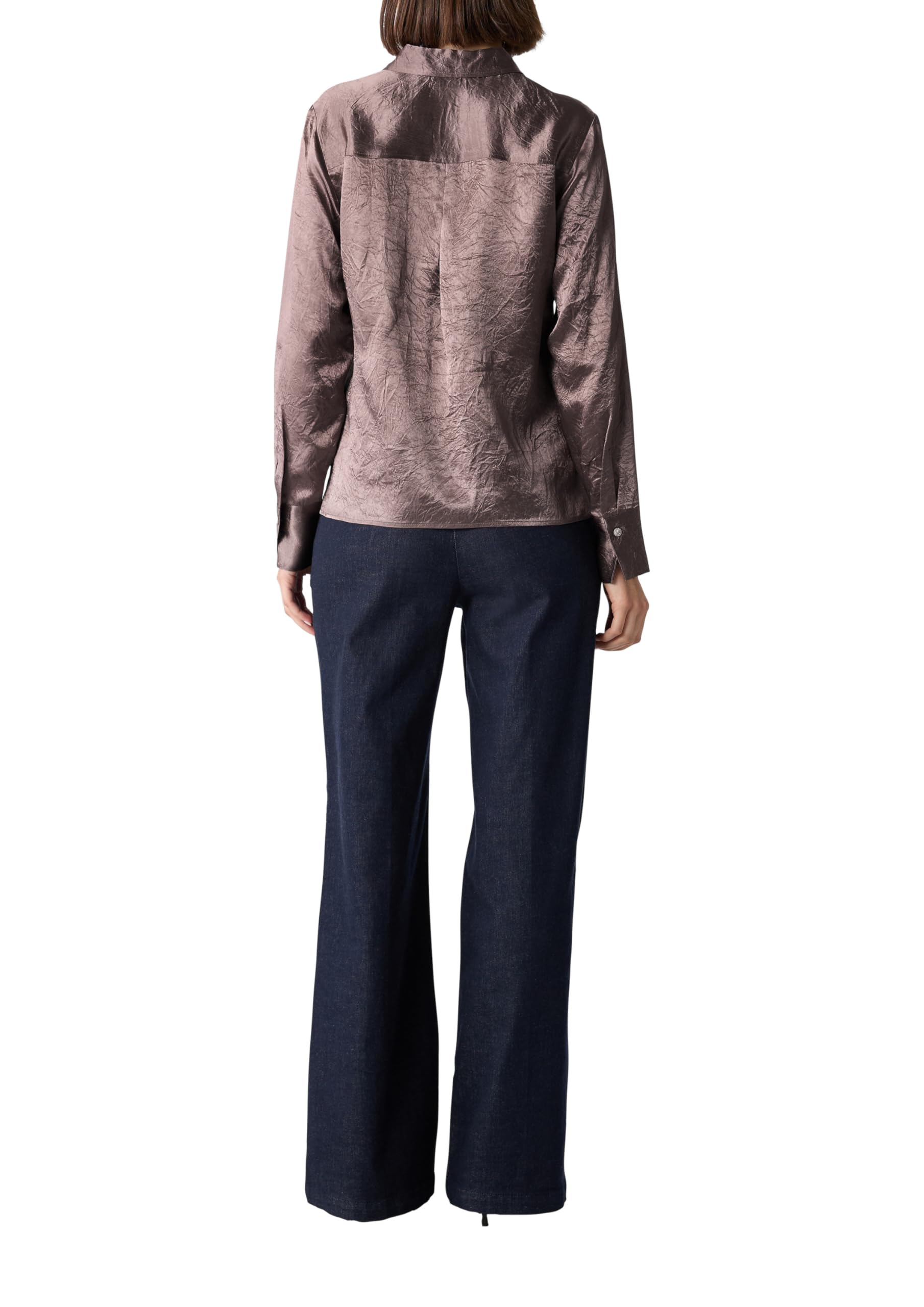 comma-hemdbluse-crinkled-satin-altrosa-42 image 2