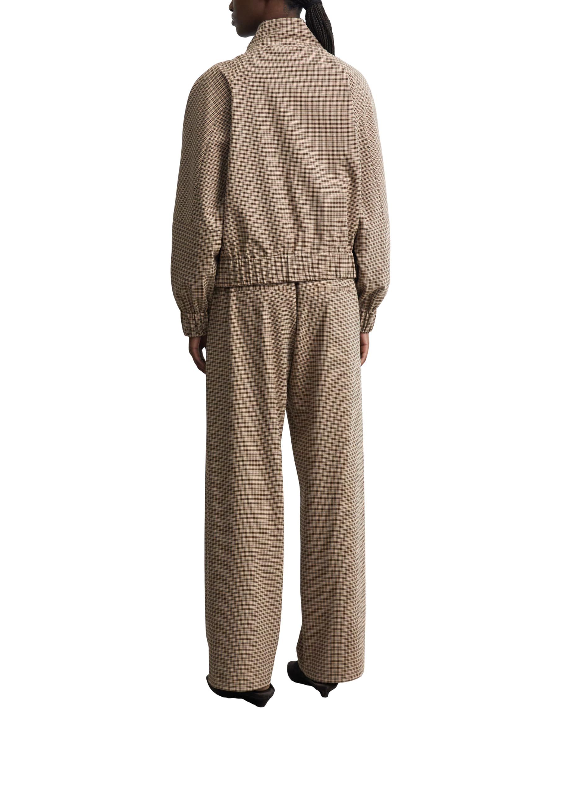 comma-schlupfhose-wide-leg-stoffhose-damen-gr-e-32-karo image 2