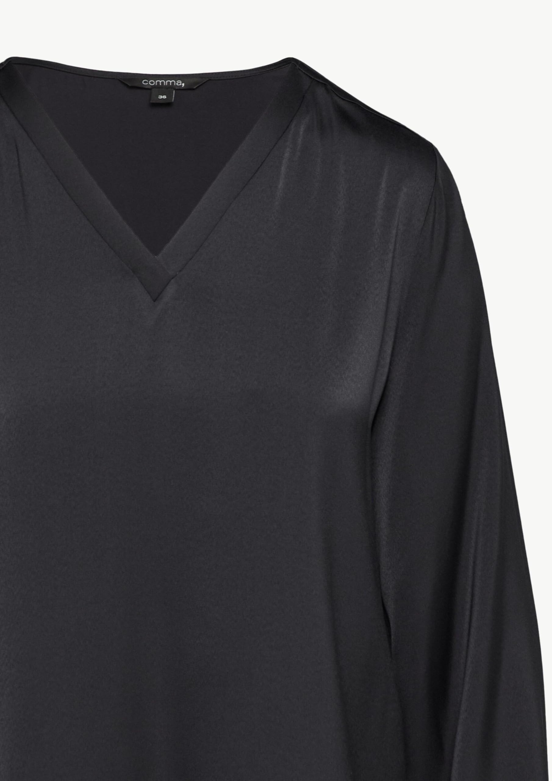 comma-satin-bluse-v-ausschnitt-elastisch-gr-34 image 6