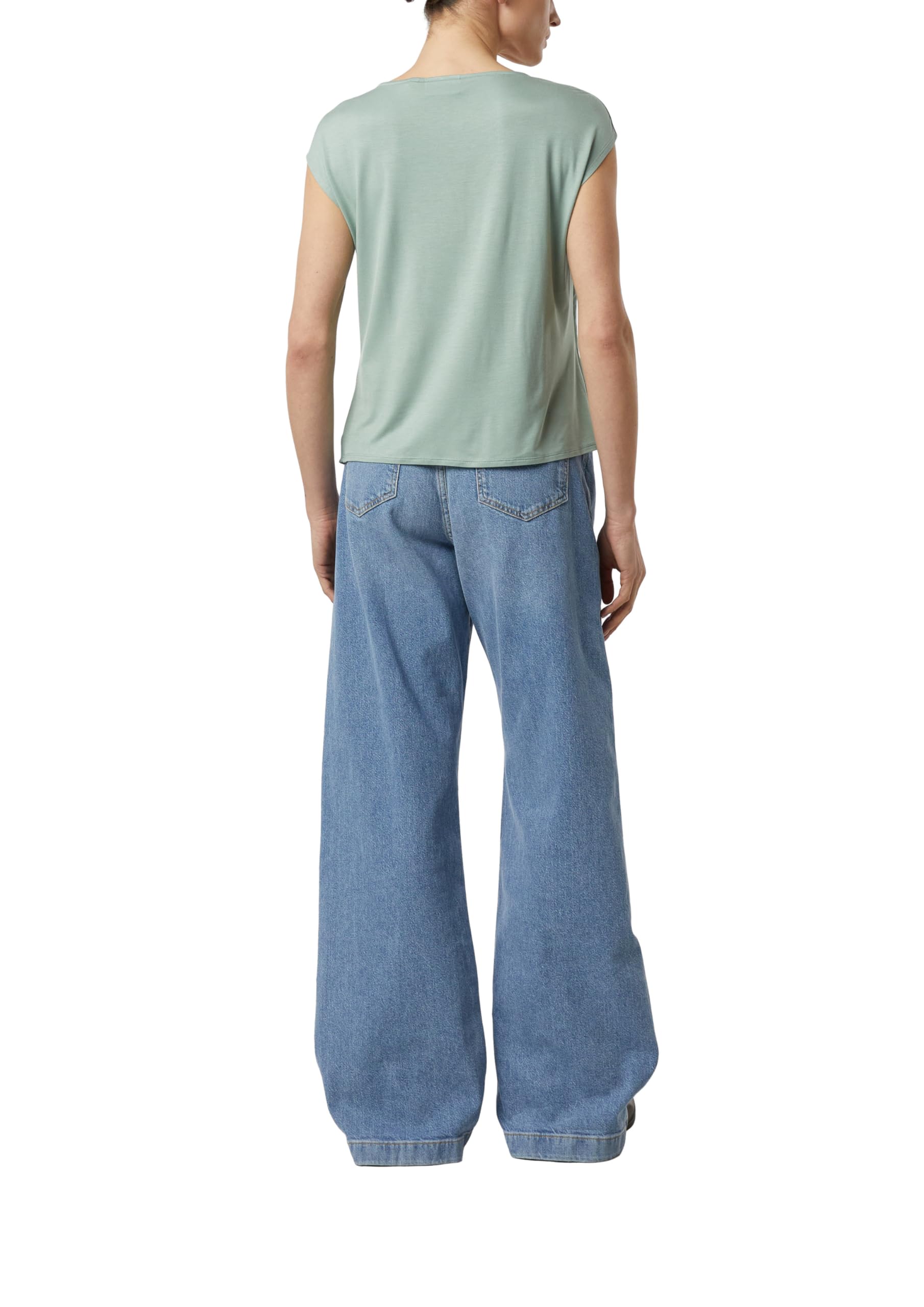 comma-t-shirt-tunika-ausschnitt-pastellgr-n-gr-40 image 2