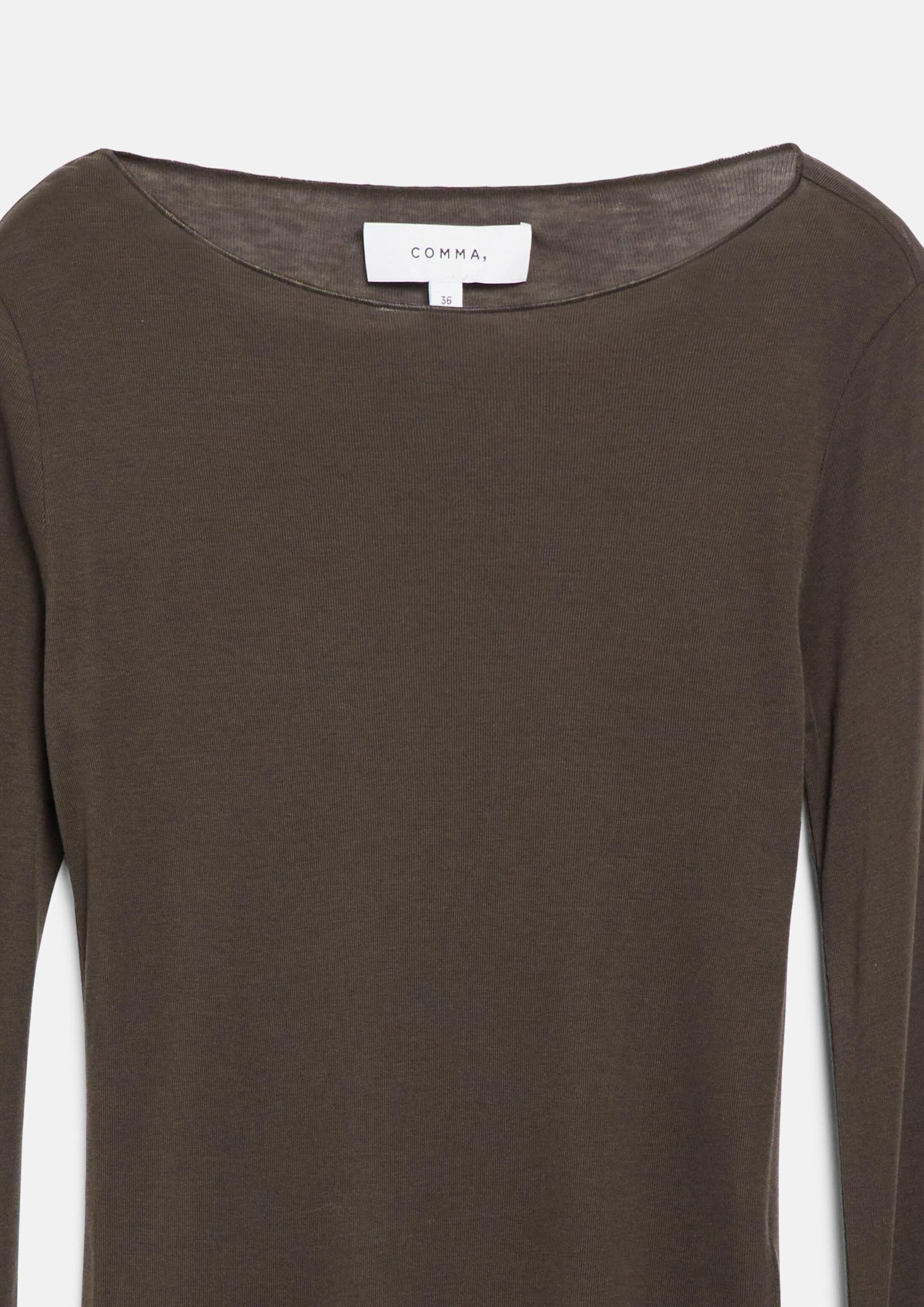 comma-longsleeve-slim-fit-gr-40-dunkelbraun-u-boot image 5