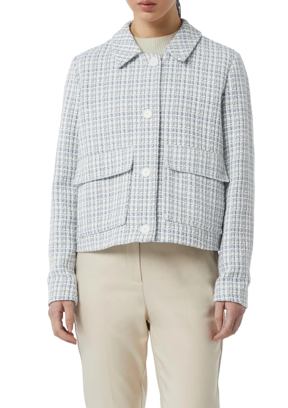 comma-kurze-tweed-jacke-mit-taschen-jacke-tweed image 1