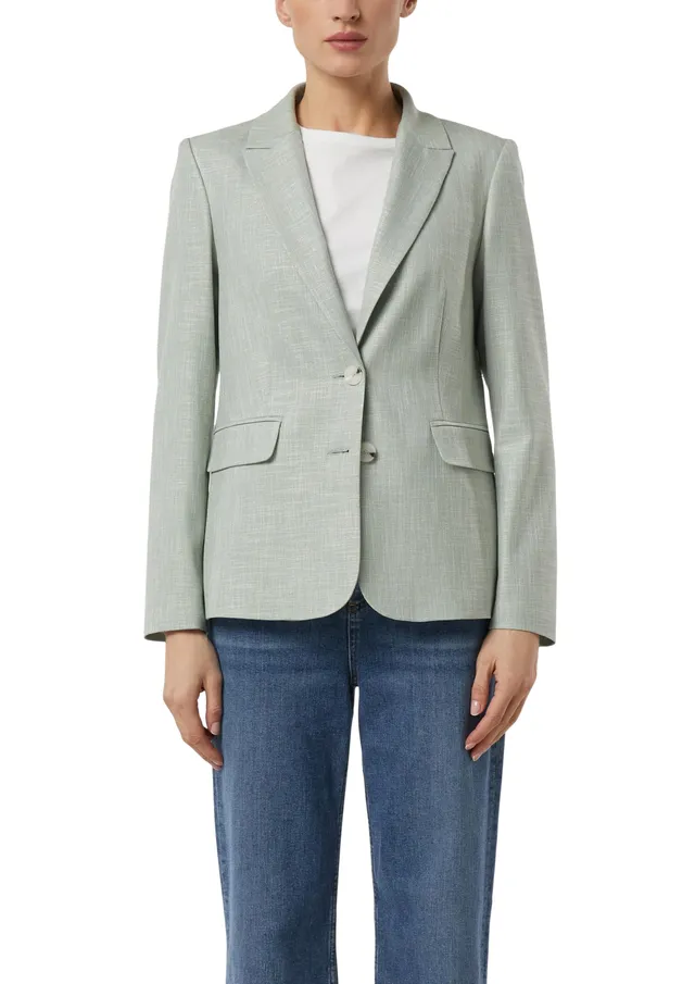 comma-blazer-tailliert-struktur-zwei-knopf-elegant image 1