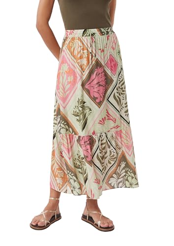comma-skirts-maxi-rock-mit-aop-muster-damen-lang image 8