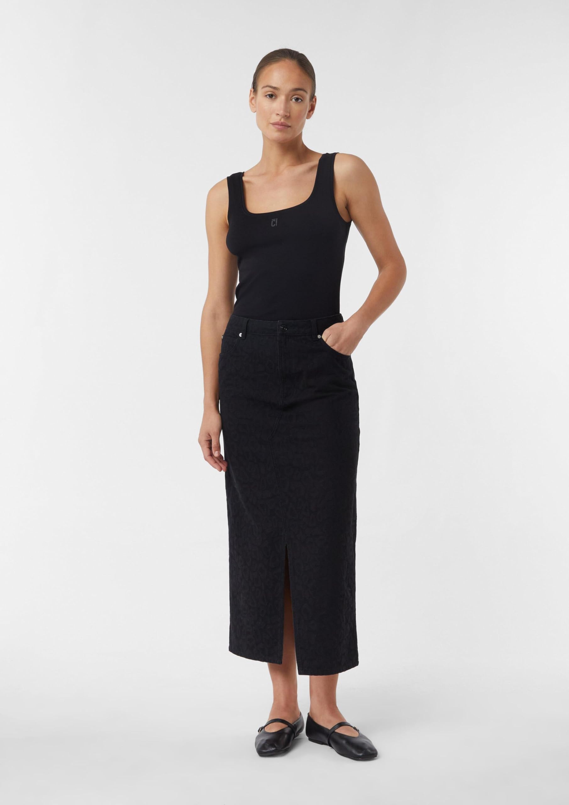 comma-langer-denim-rock-leo-jacquard-gr-38-high-rise image 6
