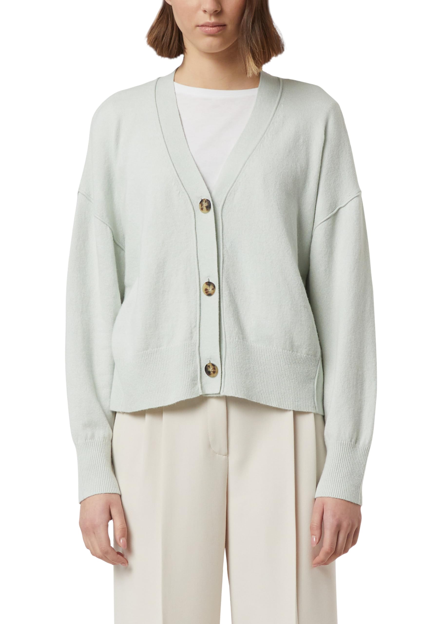 comma-strickjacke-oversize-cardigan-v-ausschnitt-aus-feinstrick image 8