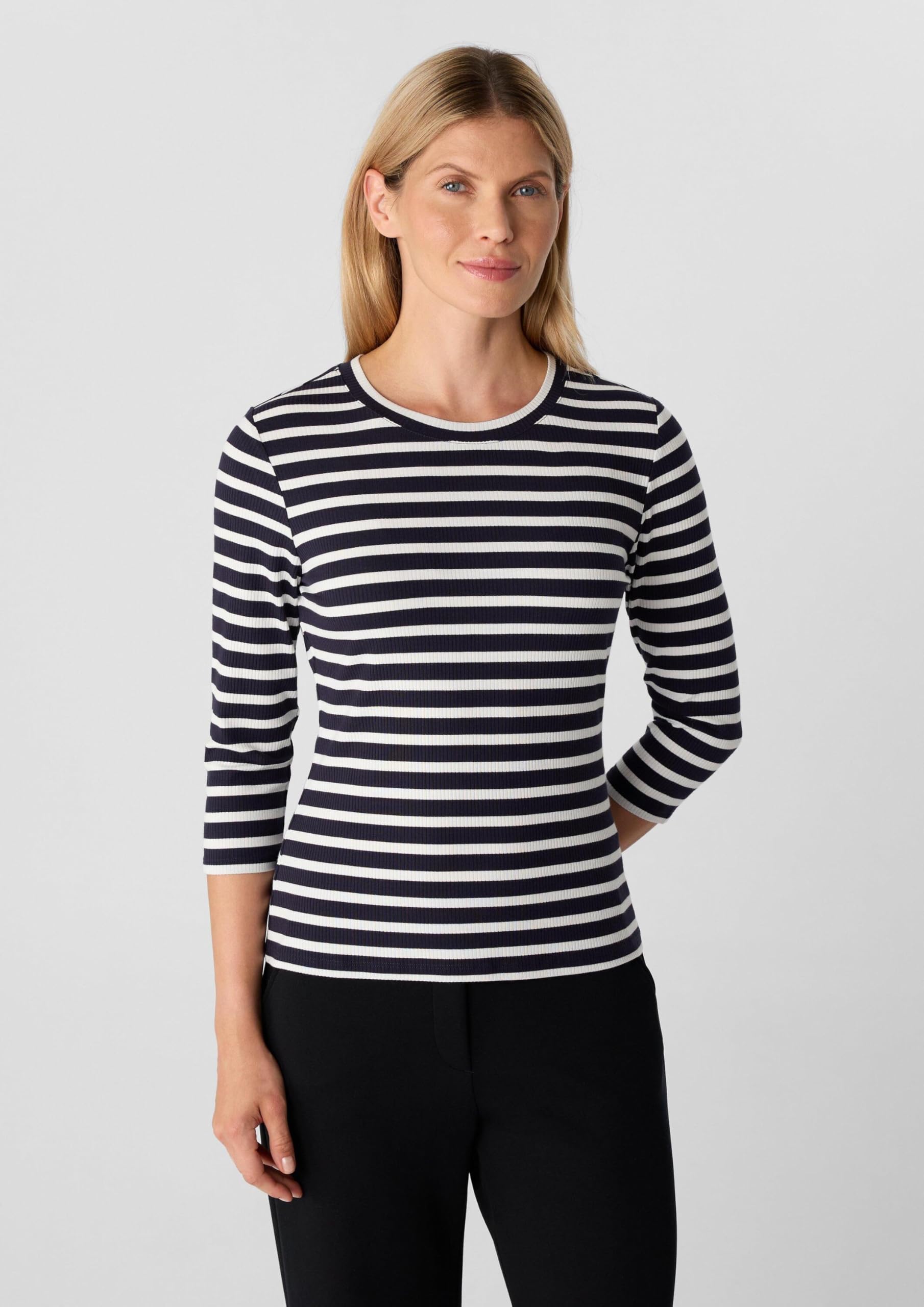 comma-2171391-t-shirt-damenshirt-gr-40-gestreift image 3