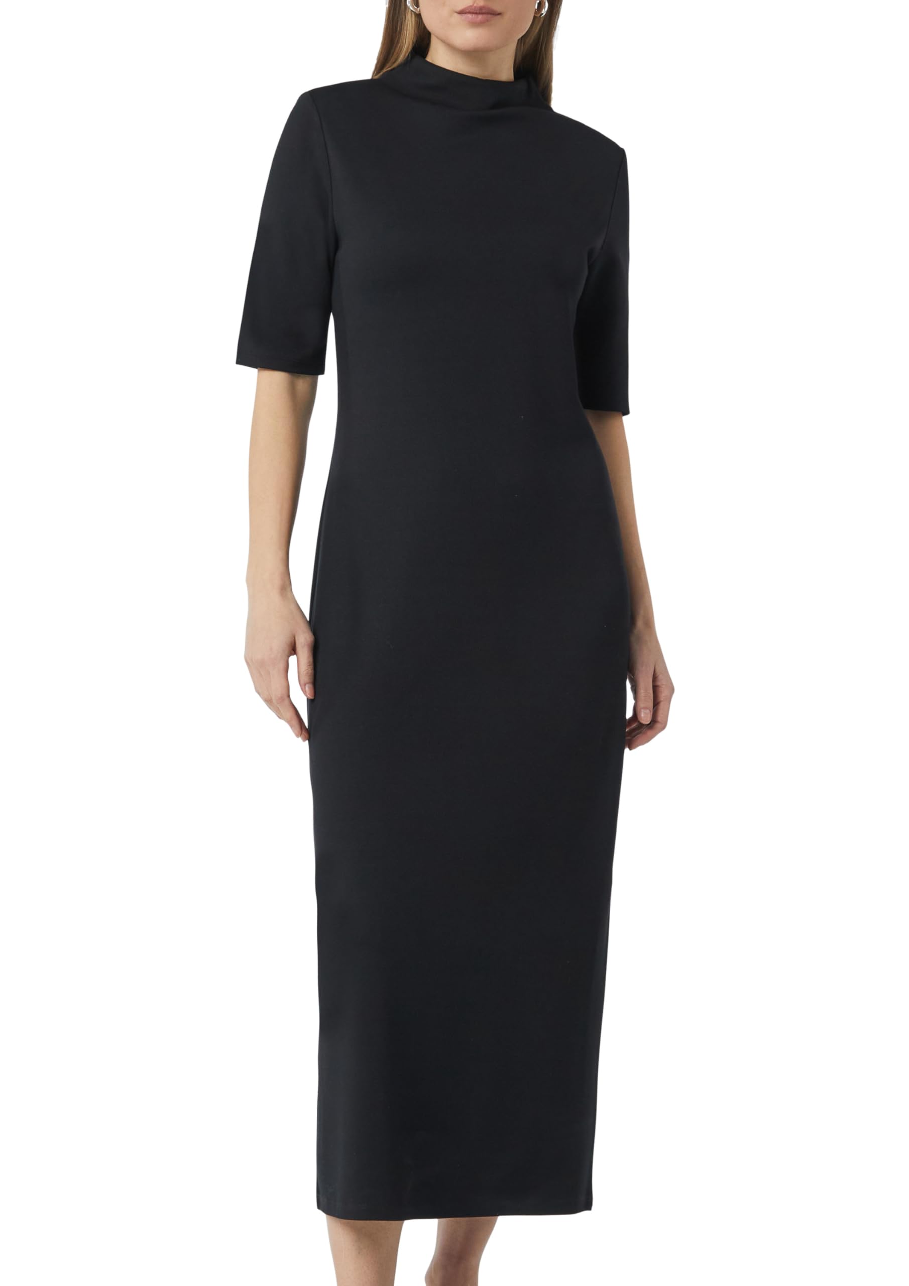 comma-interlockjersey-kleid-stehkragen-gr-e-38 image 1