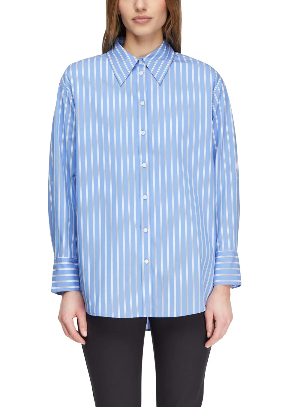 comma-oversize-bluse-popeline-langarm-gr-44 image 1
