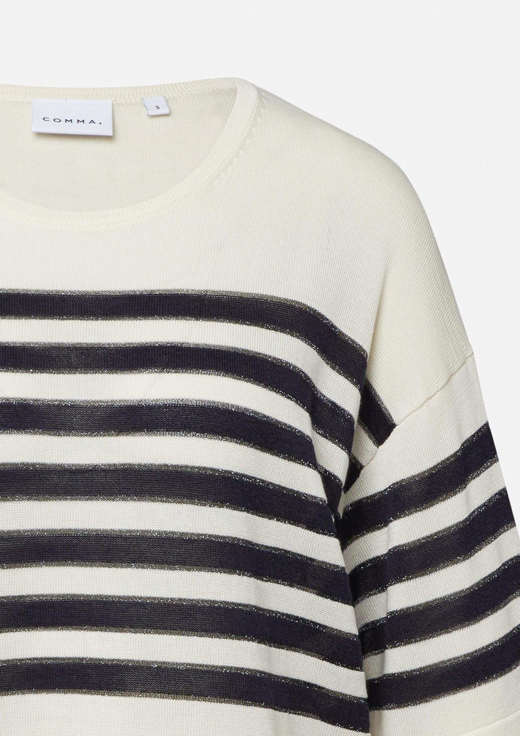 comma-knitwear-feinstrickpullover-streifen-glitzer-gr-l image 5