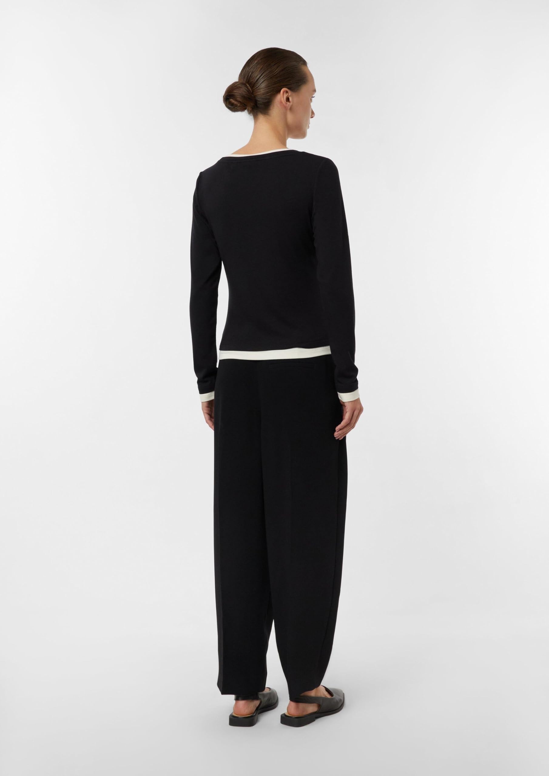 comma-tops-shirt-2176245-jersey-longsleeve-pastellt-rkis image 7