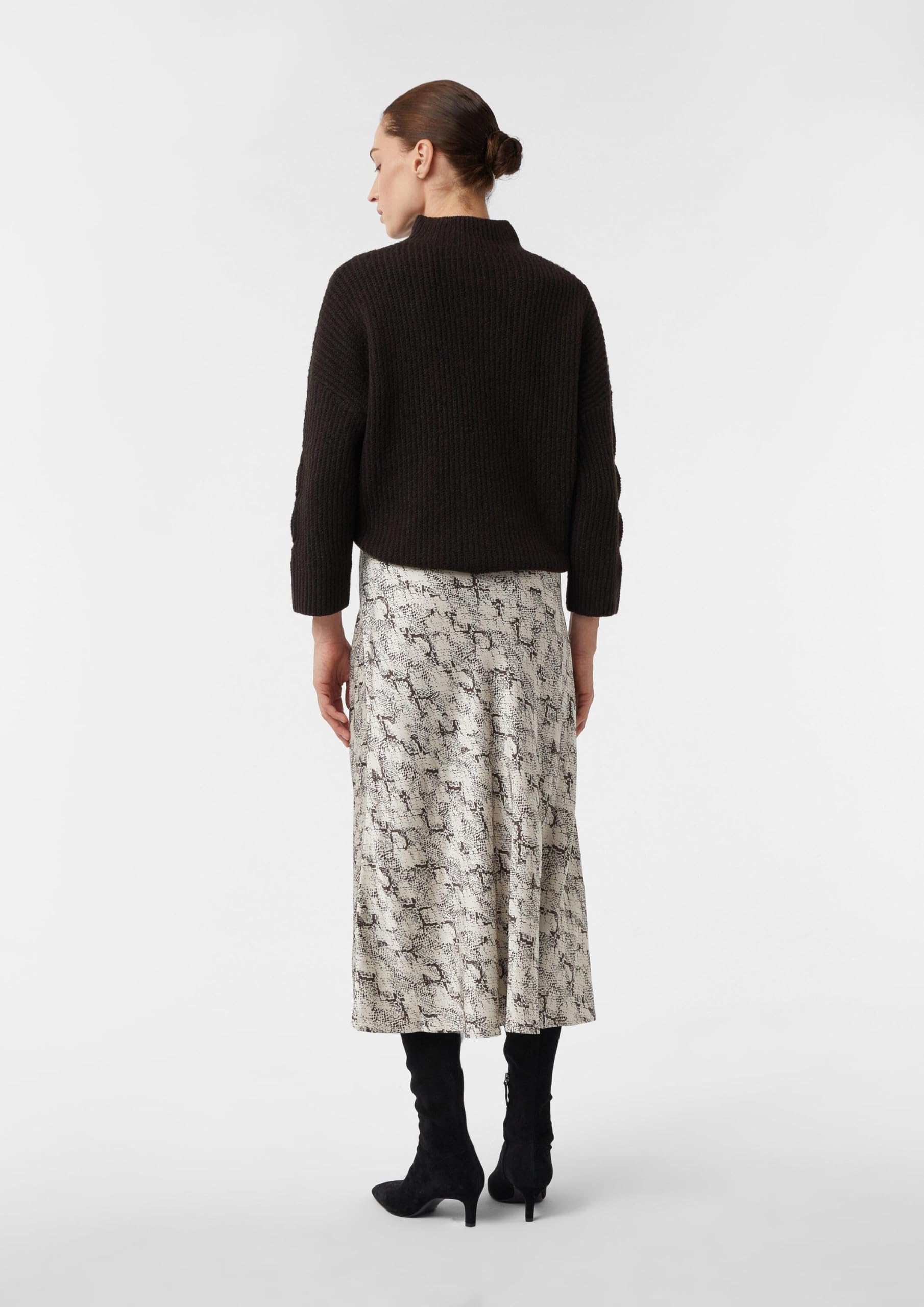 comma-satin-rock-midi-all-over-print-viskose-a-linie image 7