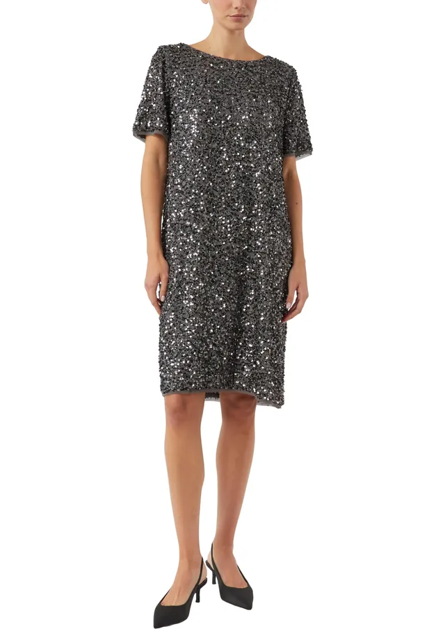comma-paillettenkleid-kurz-damen-gr-36-t-shirt-kleid-allover image 1