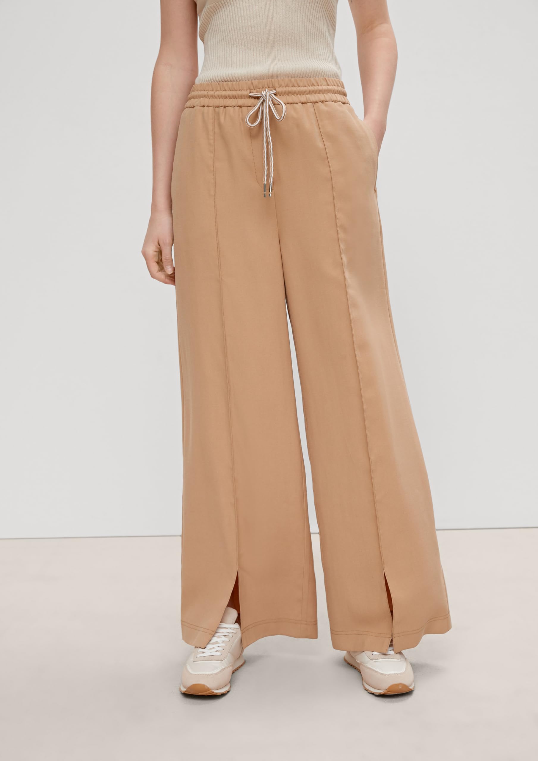 comma-marlenehose-saumschlitz-44-lang-damen-hose-beige image 7