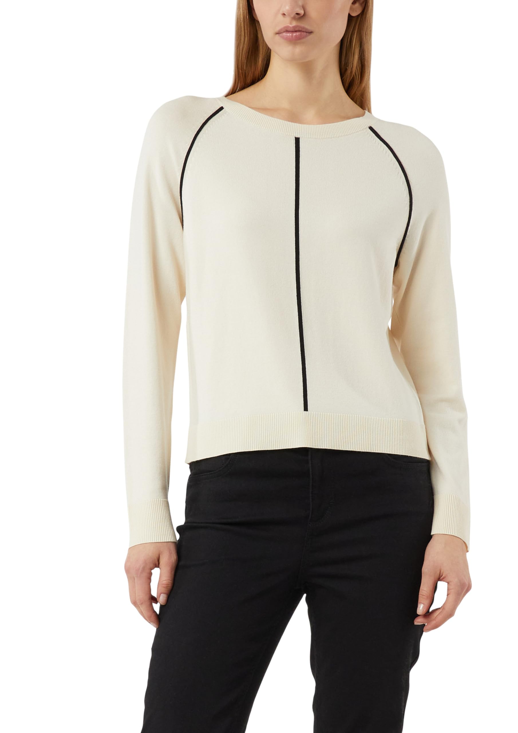 comma-strickpullover-feinstrick-beige-38-streifen image 8