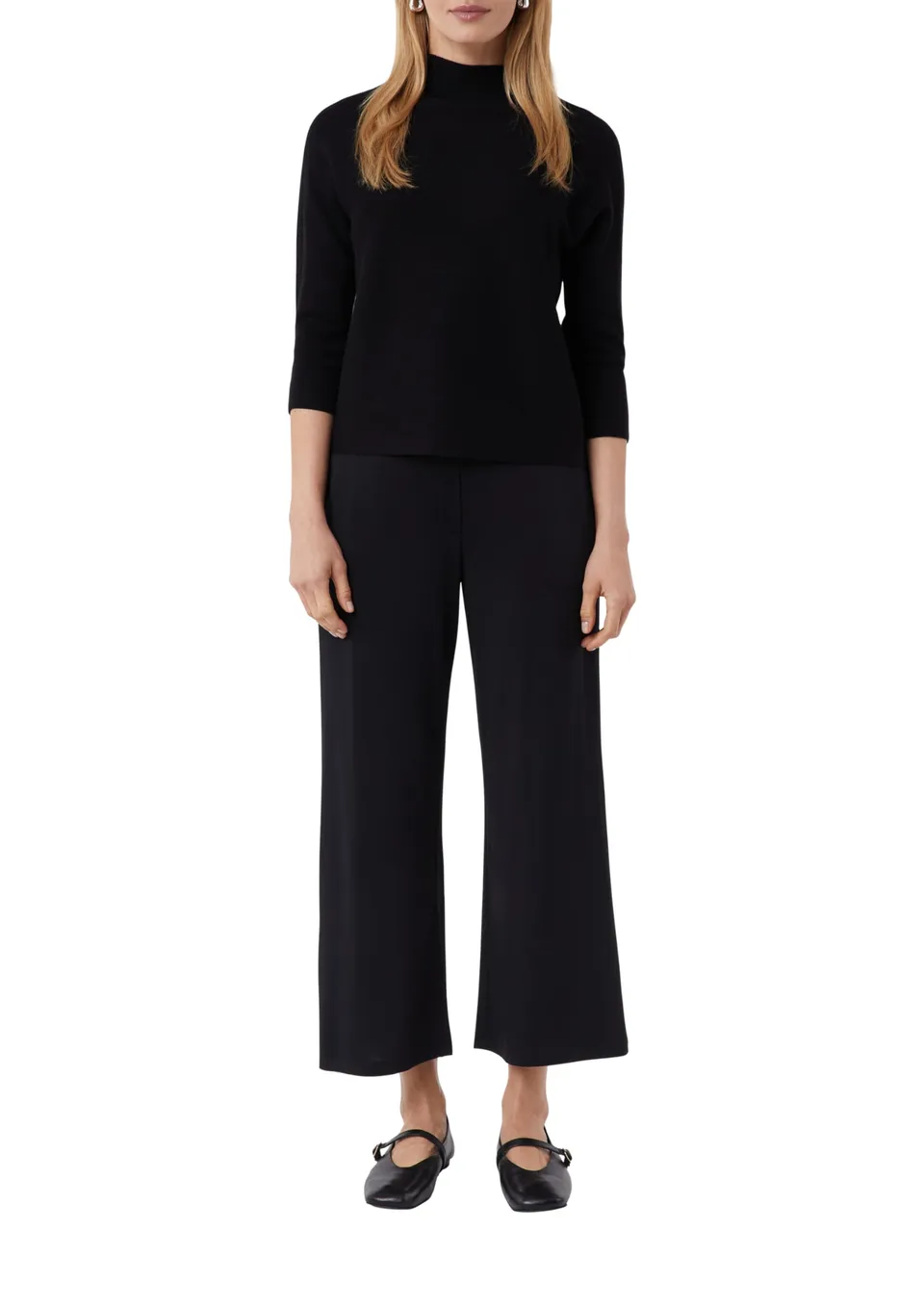 comma-2169519-strickpullover-damen-gr-40-schwarz-stehkragen image 1