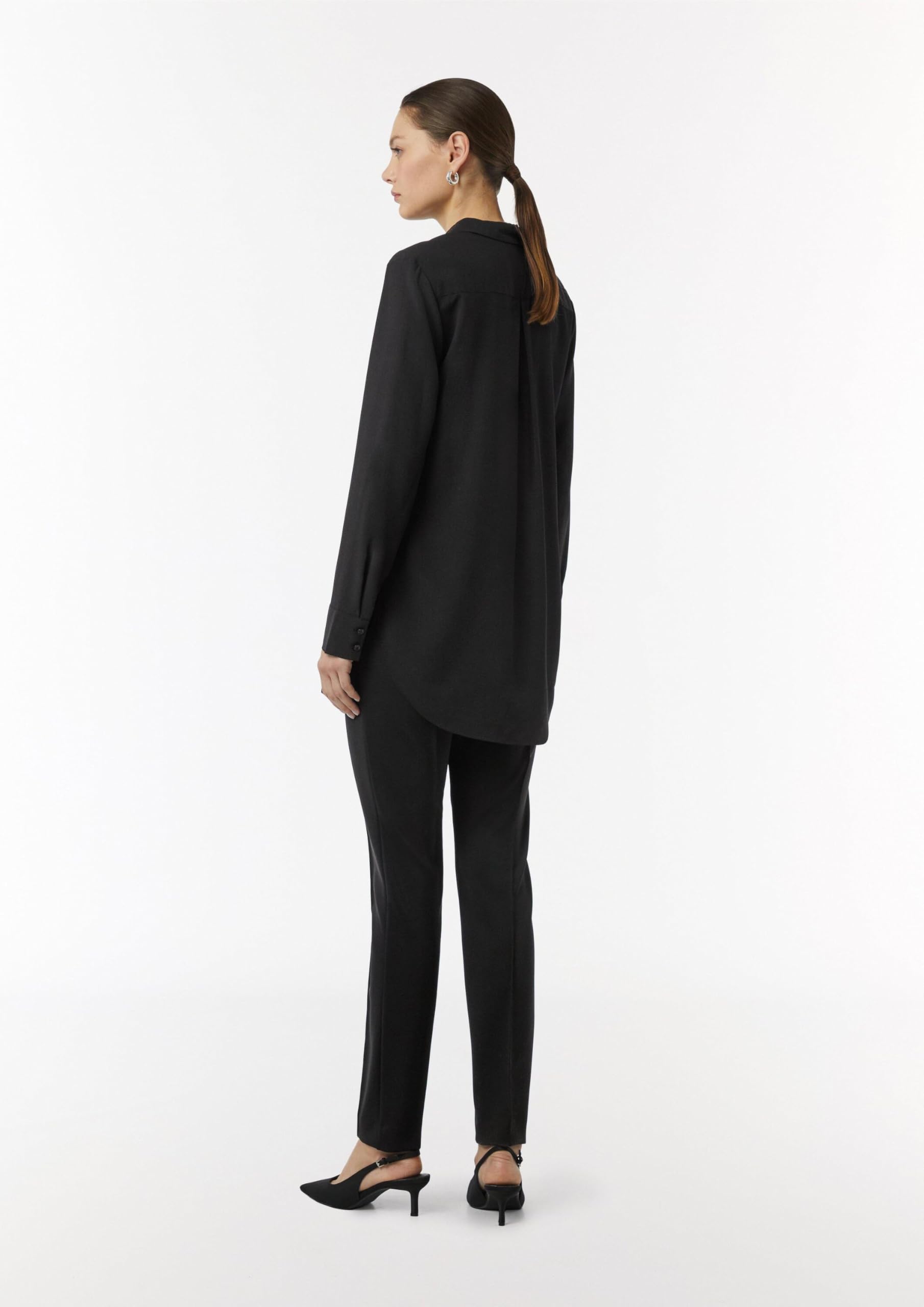 comma-longbluse-damen-gr-36-schwarz-chiffon image 6