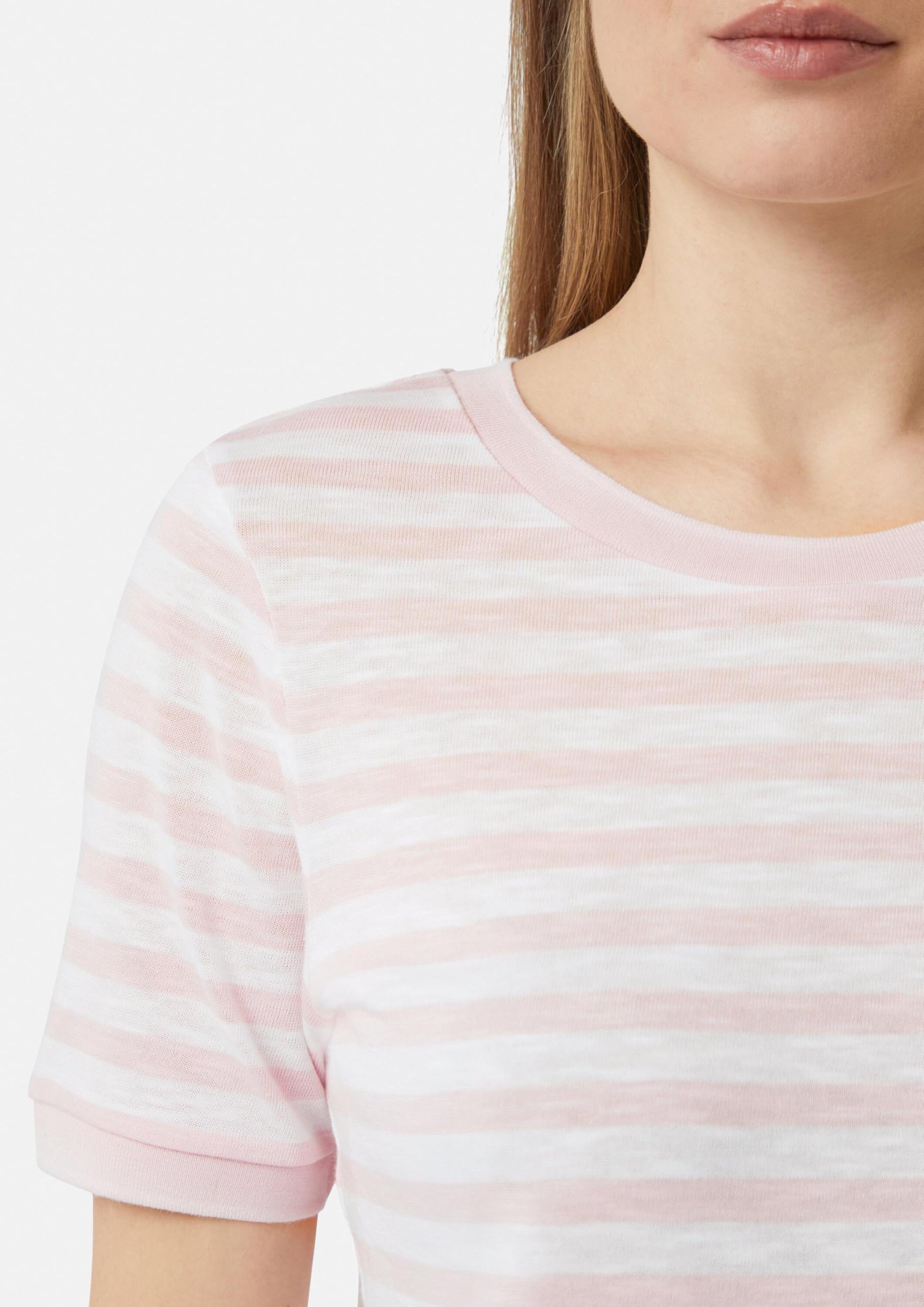 comma-ringelshirt-strickjersey-damen-perlmuttrosa-gr-42-gestreift image 5