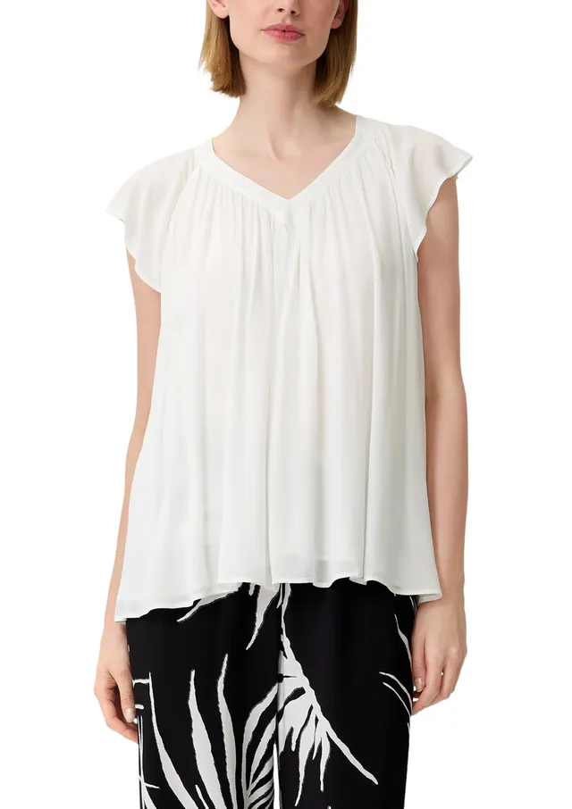 comma-cr-pe-bluse-mit-raffung-viskose-gr-40 image 1