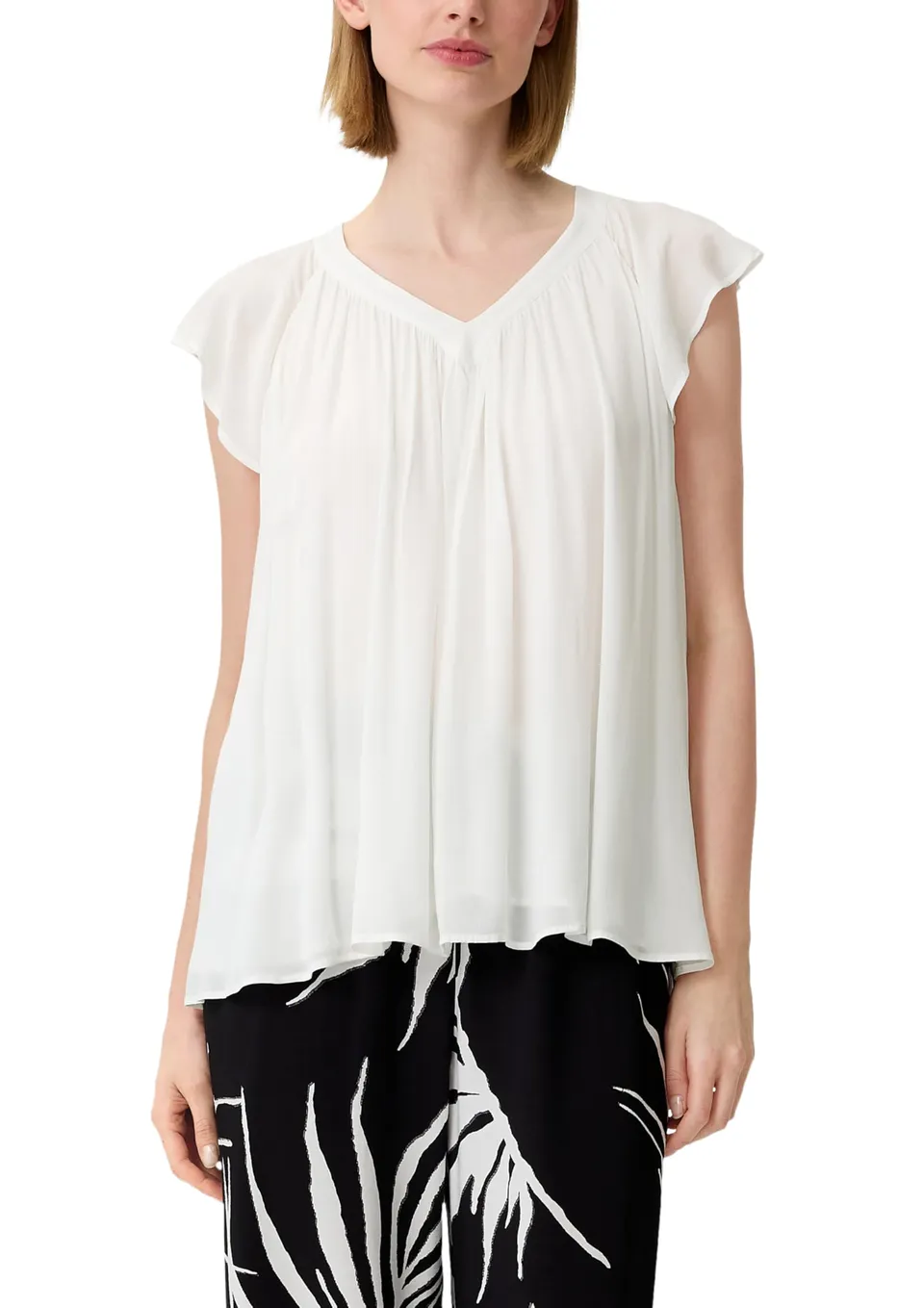 comma-cr-pe-bluse-mit-raffung-viskose-gr-40 image 1