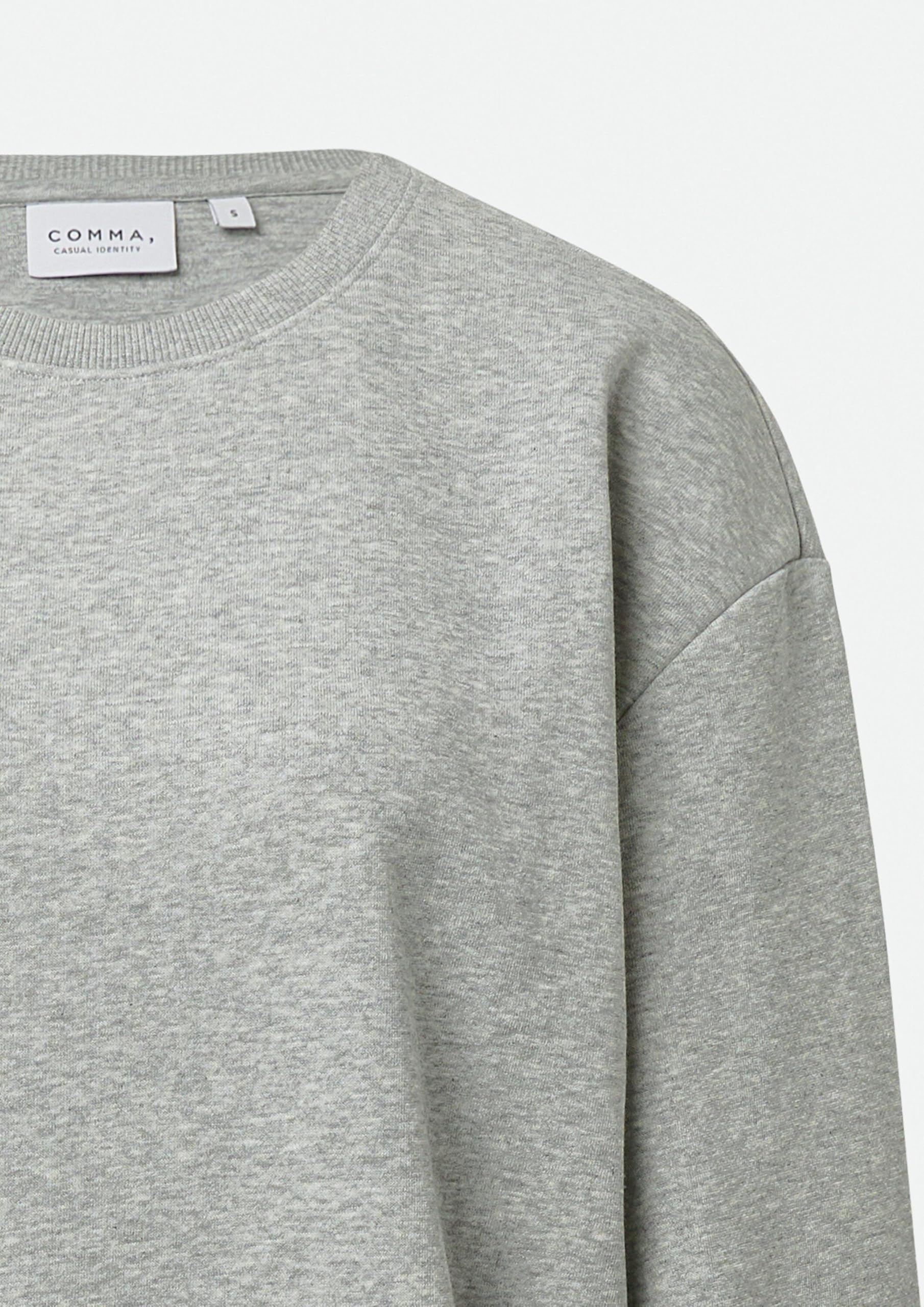 comma-oversized-sweatshirt-relaxed-fit-olivgr-n-hellgrau-pullover image 6