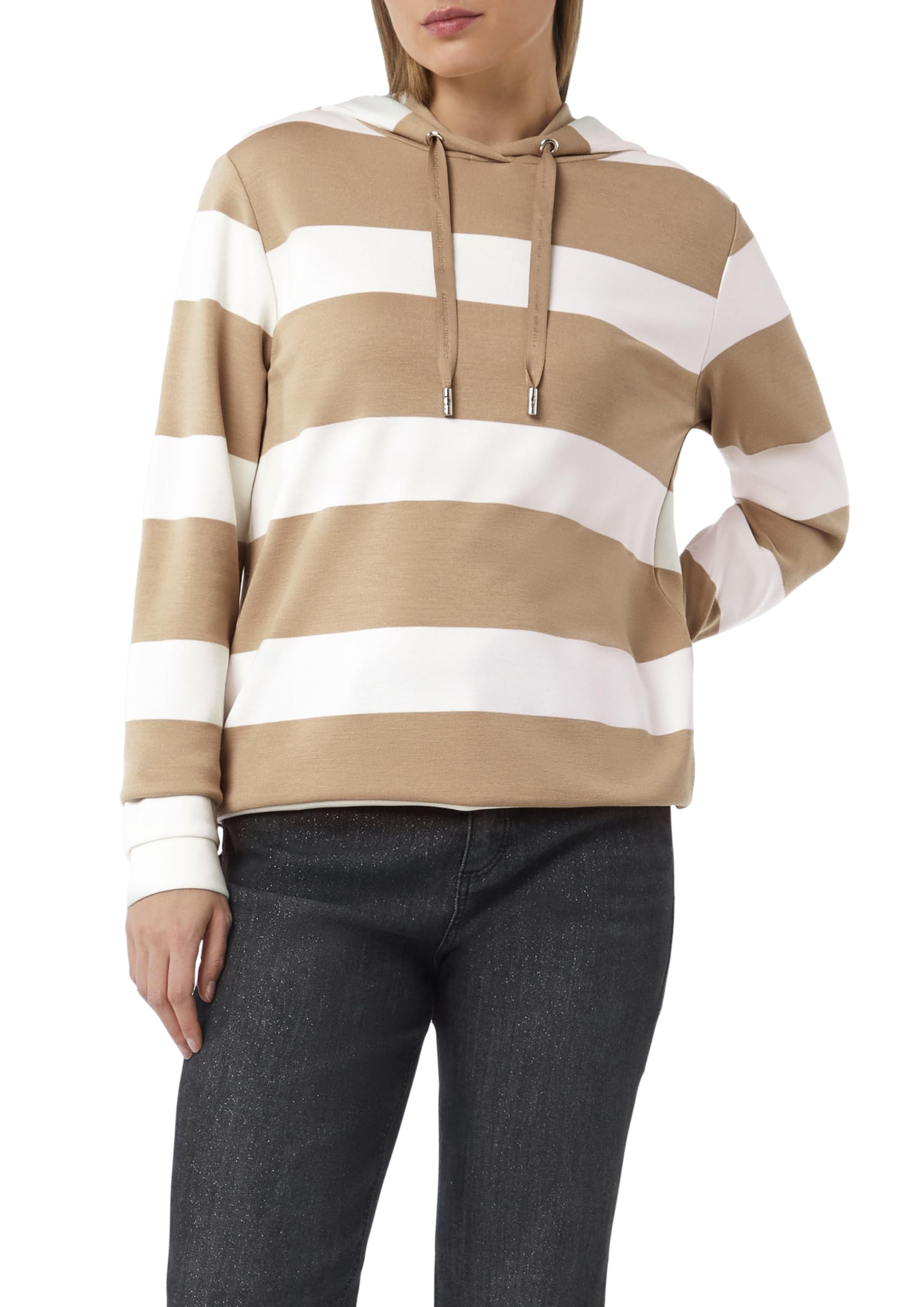 comma-sweatshirt-hoodie-damen-schwarz-blockstreifen-34 image 7