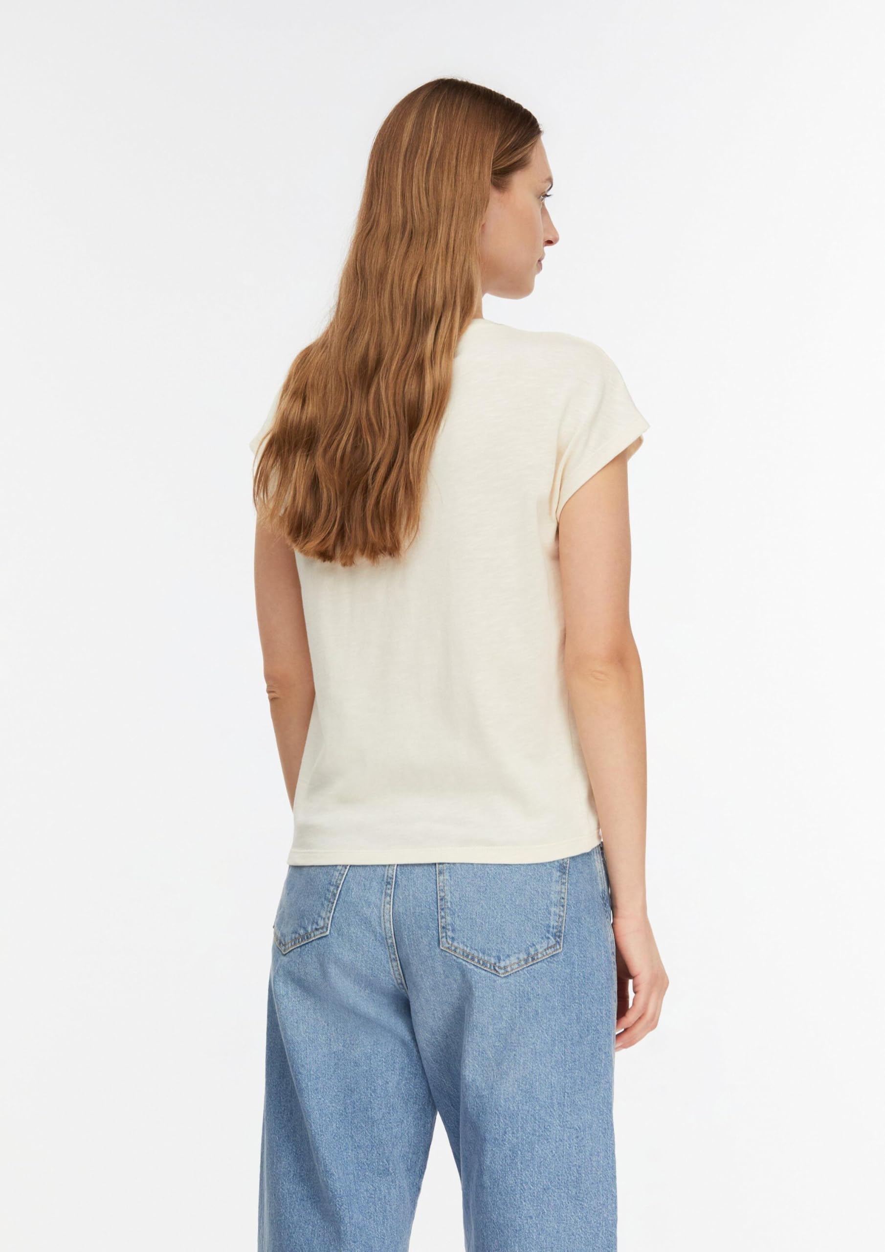 comma-tops-t-shirt-gr-42-regular-rundhals-wei image 7