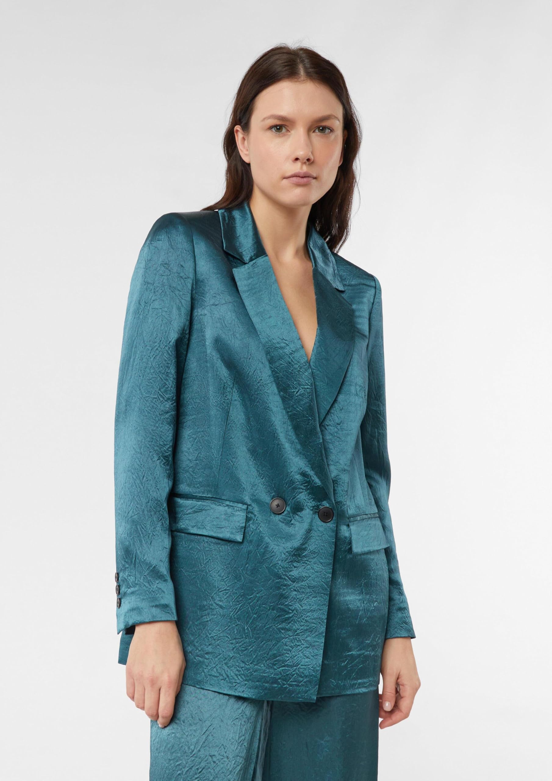 comma-blazer-crinkle-satin-tailliert-loose-fit image 5