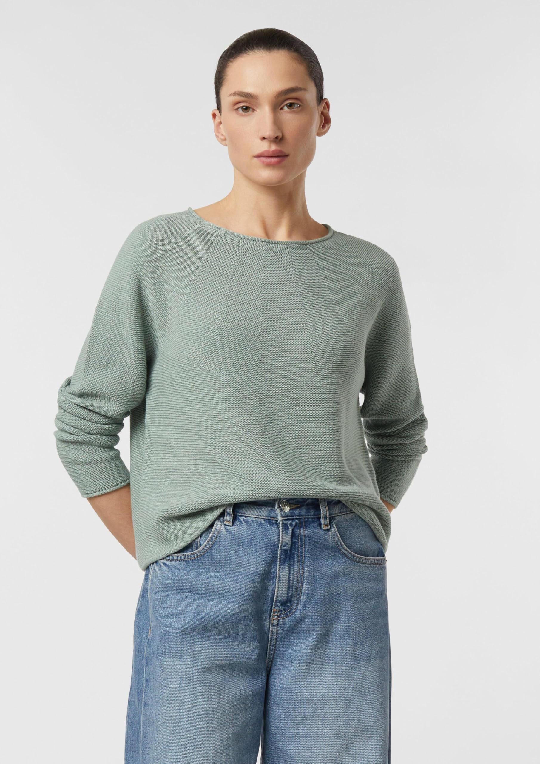 comma-strickpullover-damen-blau-relaxed-fit-strukturmuster image 7