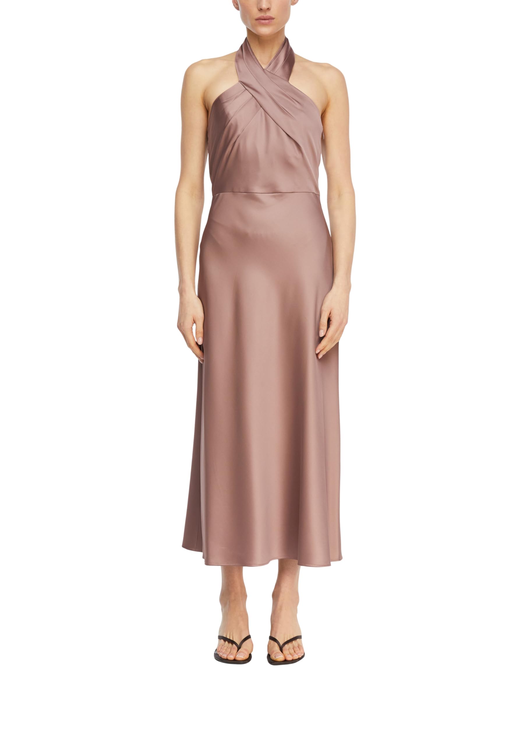comma-satinkleid-mit-neckholder-kleid-40-altrosa image 1