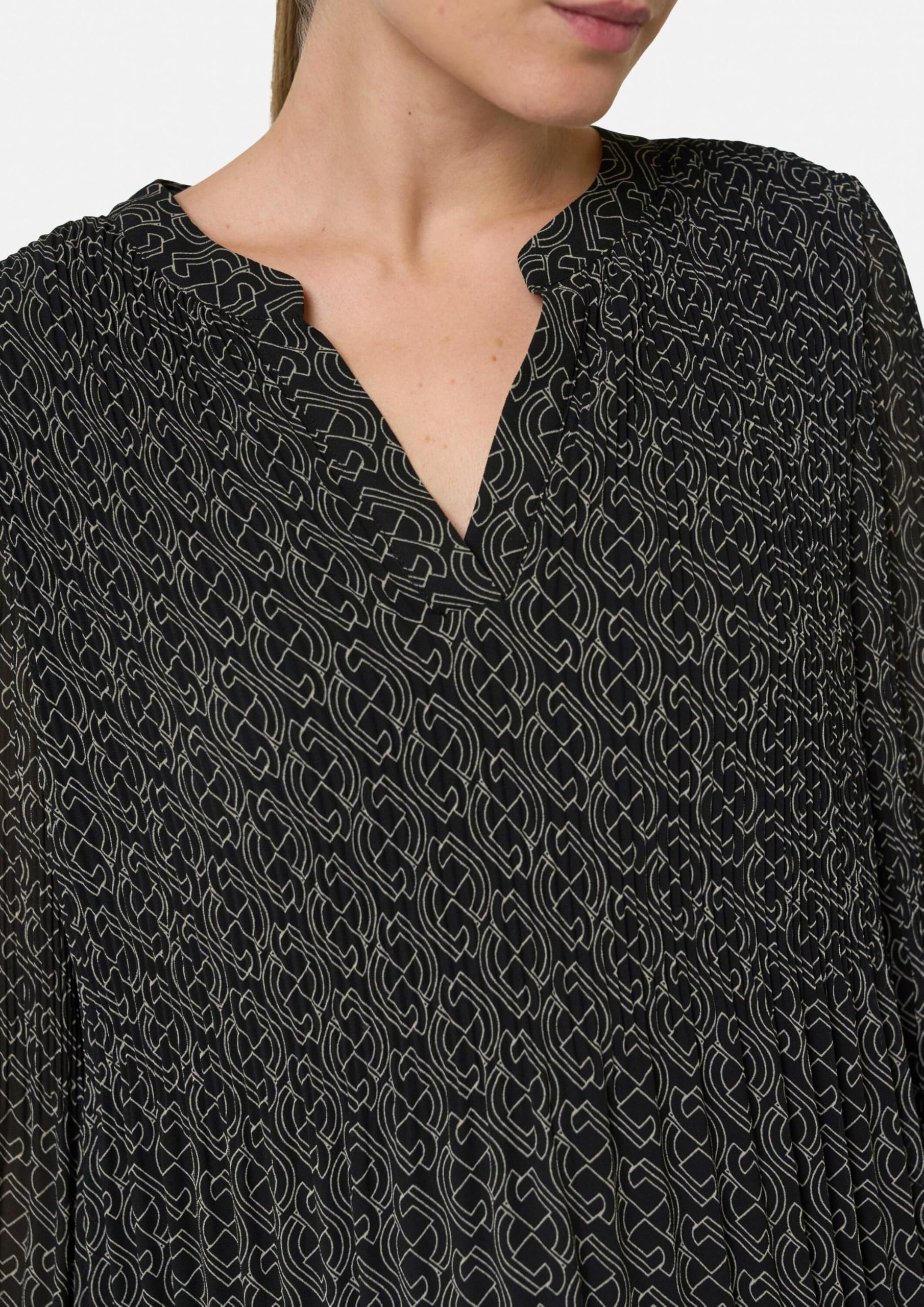 comma-plissee-bluse-chiffon-logomuster-gr-e-46 image 5