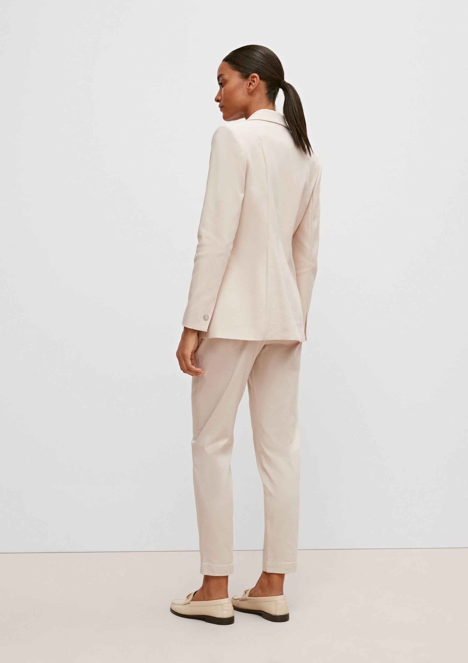 comma-blazer-baumwollmix-beige-gr-44-tailliert image 7