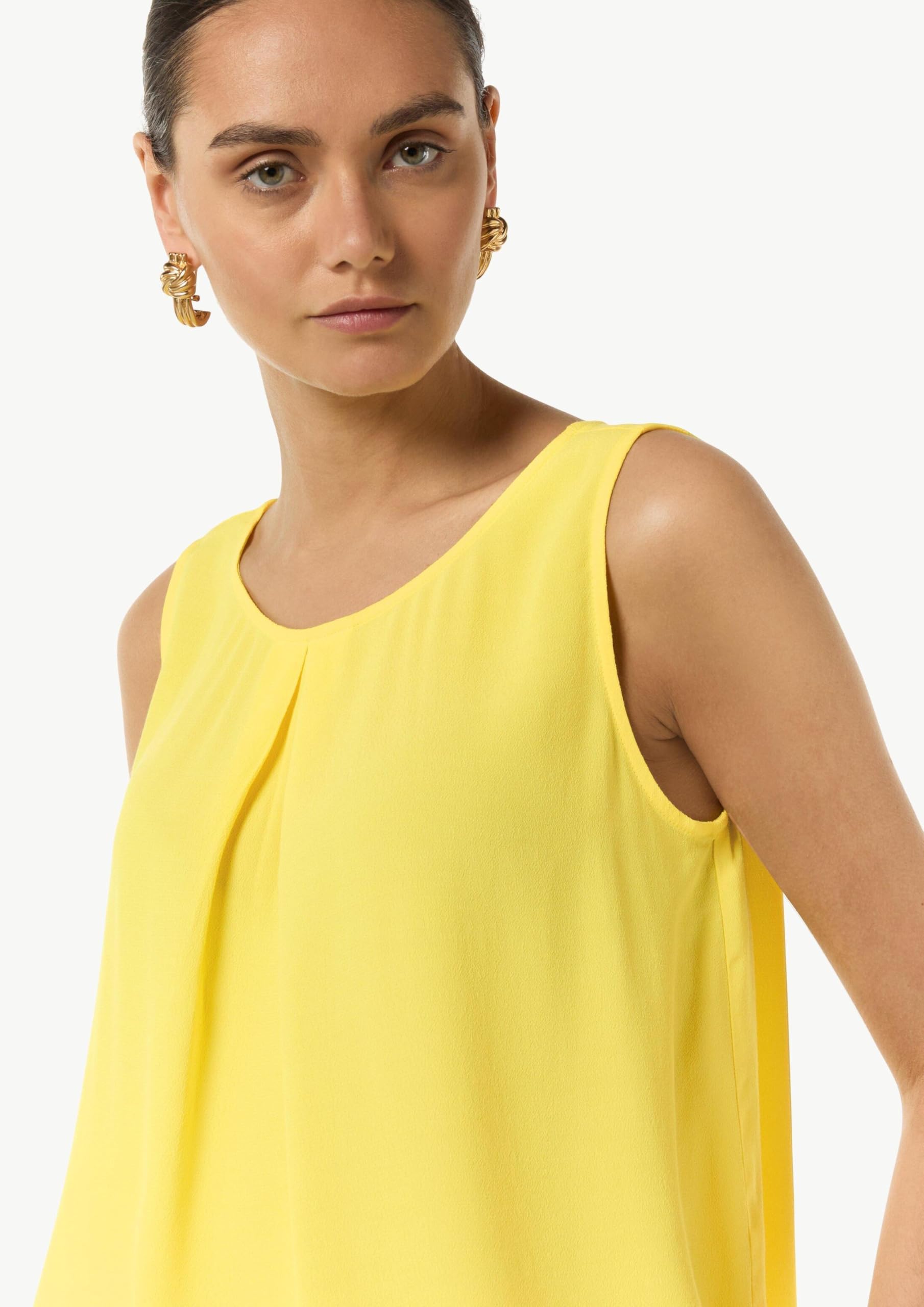 comma-t-shirt-2148537-damen-zitrone-viskose-gr-38 image 4