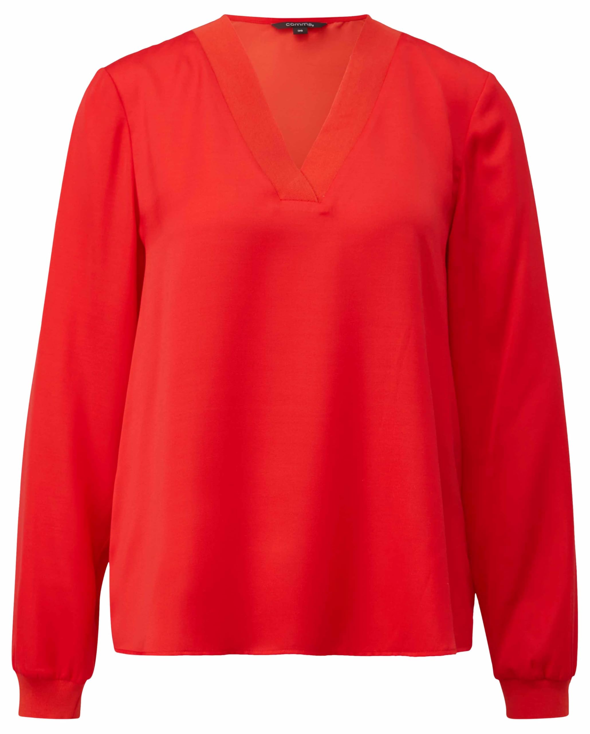 comma-satin-bluse-mit-rippb-ndchen-schwarz image 8