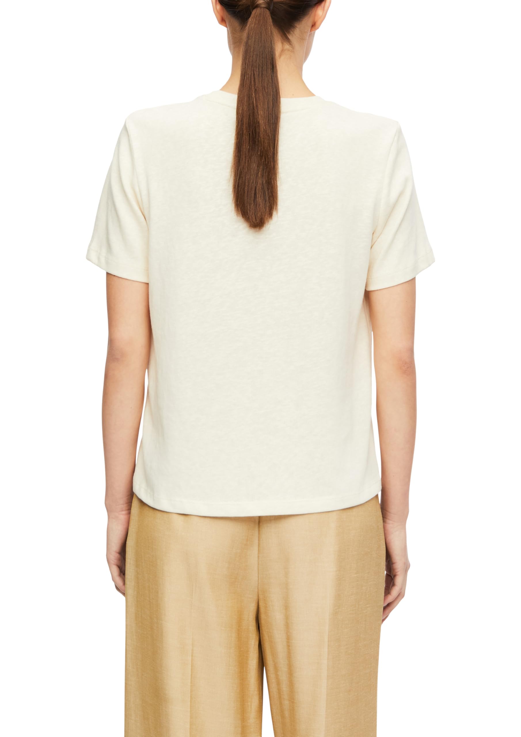 comma-damen-t-shirt-flammgarn-jersey-rundhals-regular-fit-44 image 2