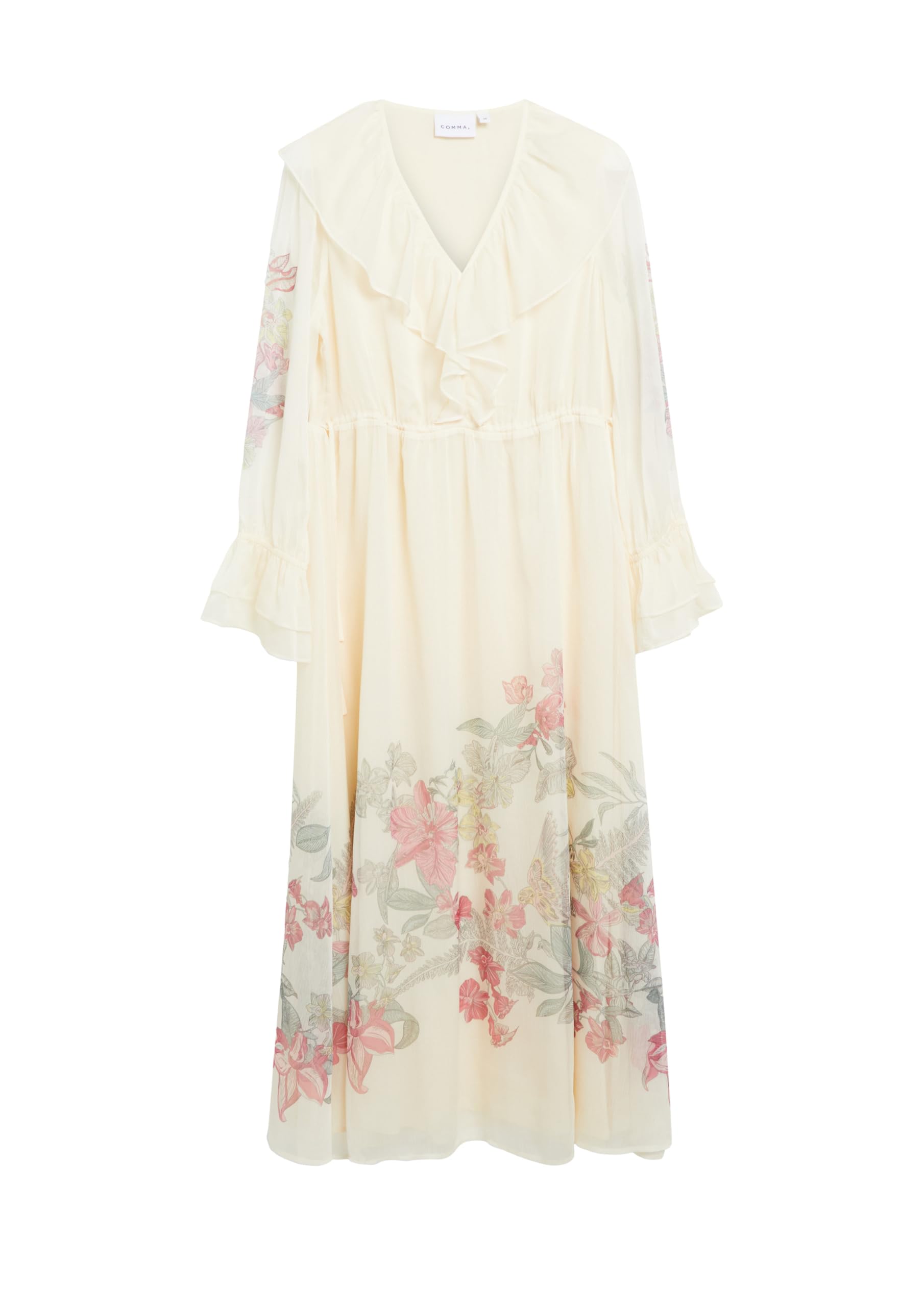 comma-dresses-midikleid-print-wei-chiffon-gr-34 image 4