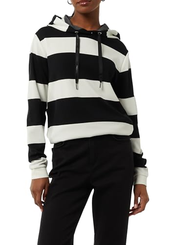 comma-sweatshirt-hoodie-damen-schwarz-blockstreifen-34 image 8