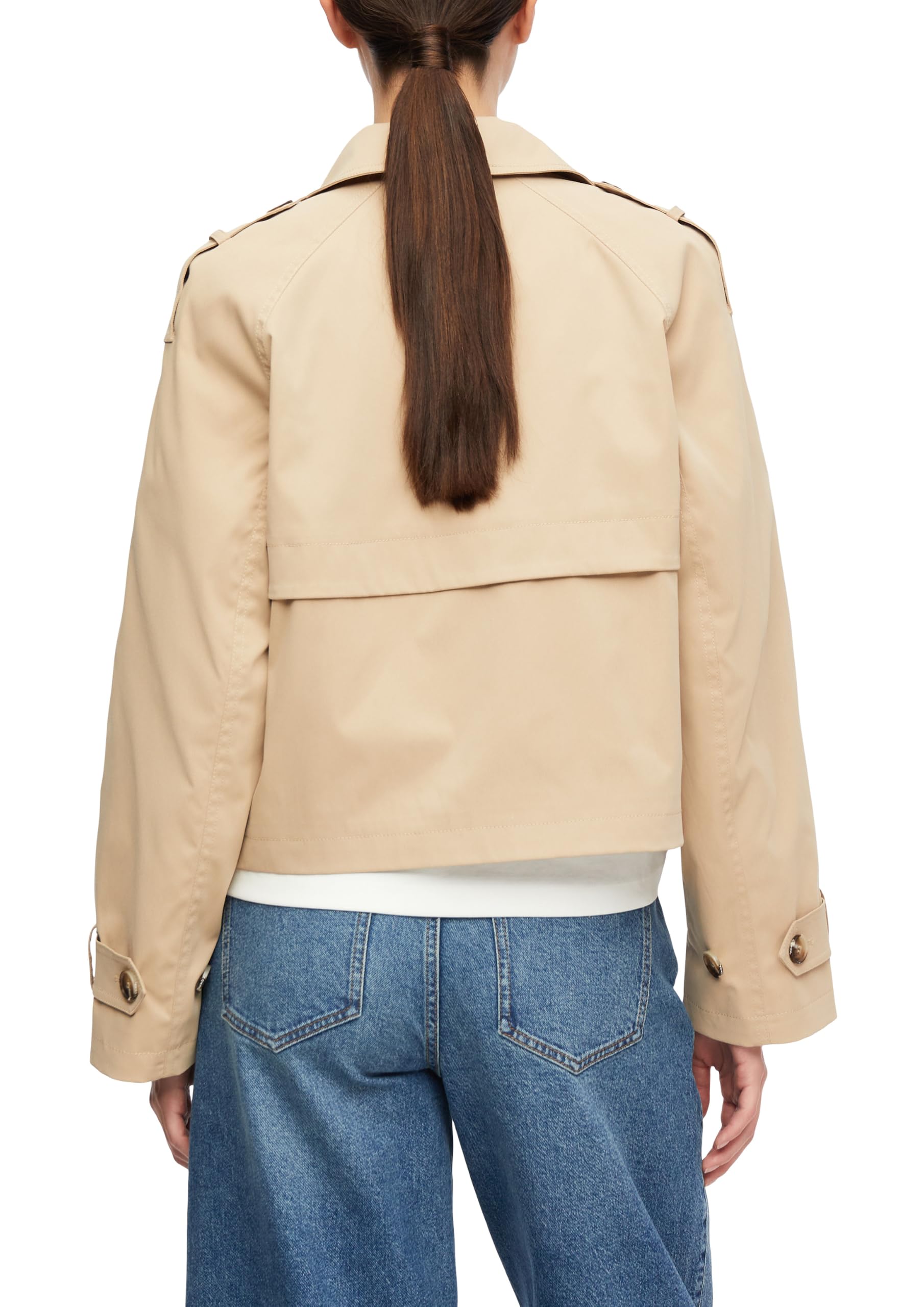 comma-outdoor-jacke-damen-twill-trench-kragen-gr-34-relaxed image 2