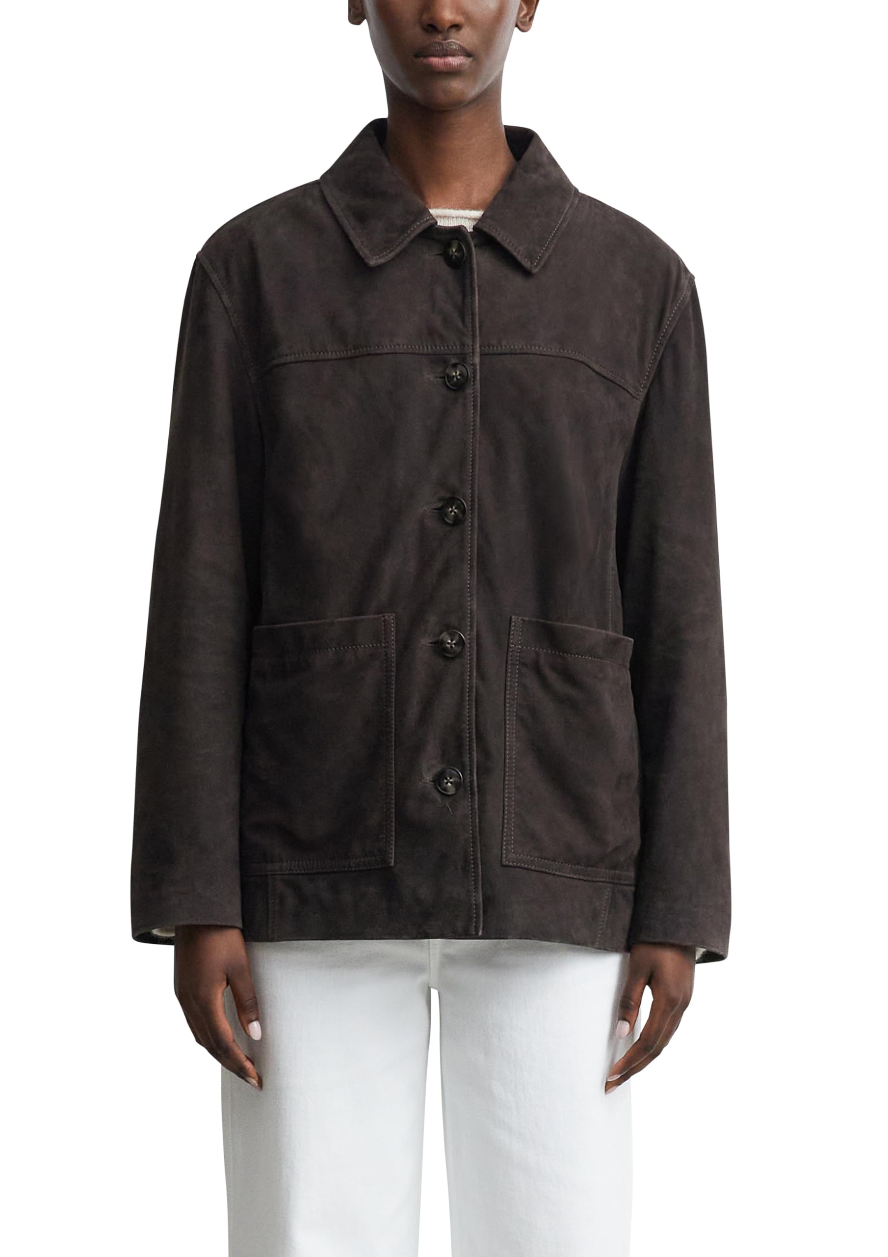 comma-jacke-outdoor-veloursleder-loose-fit-gr-32 image 1