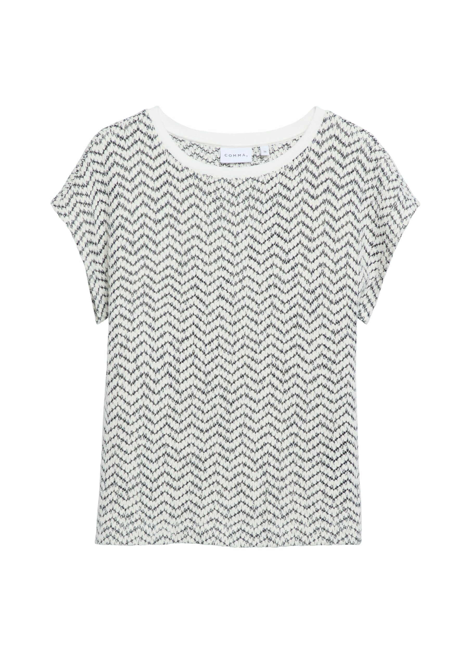 comma-sweatshirt-relaxed-fit-rundhals-ajoursjersey-gr-48 image 3