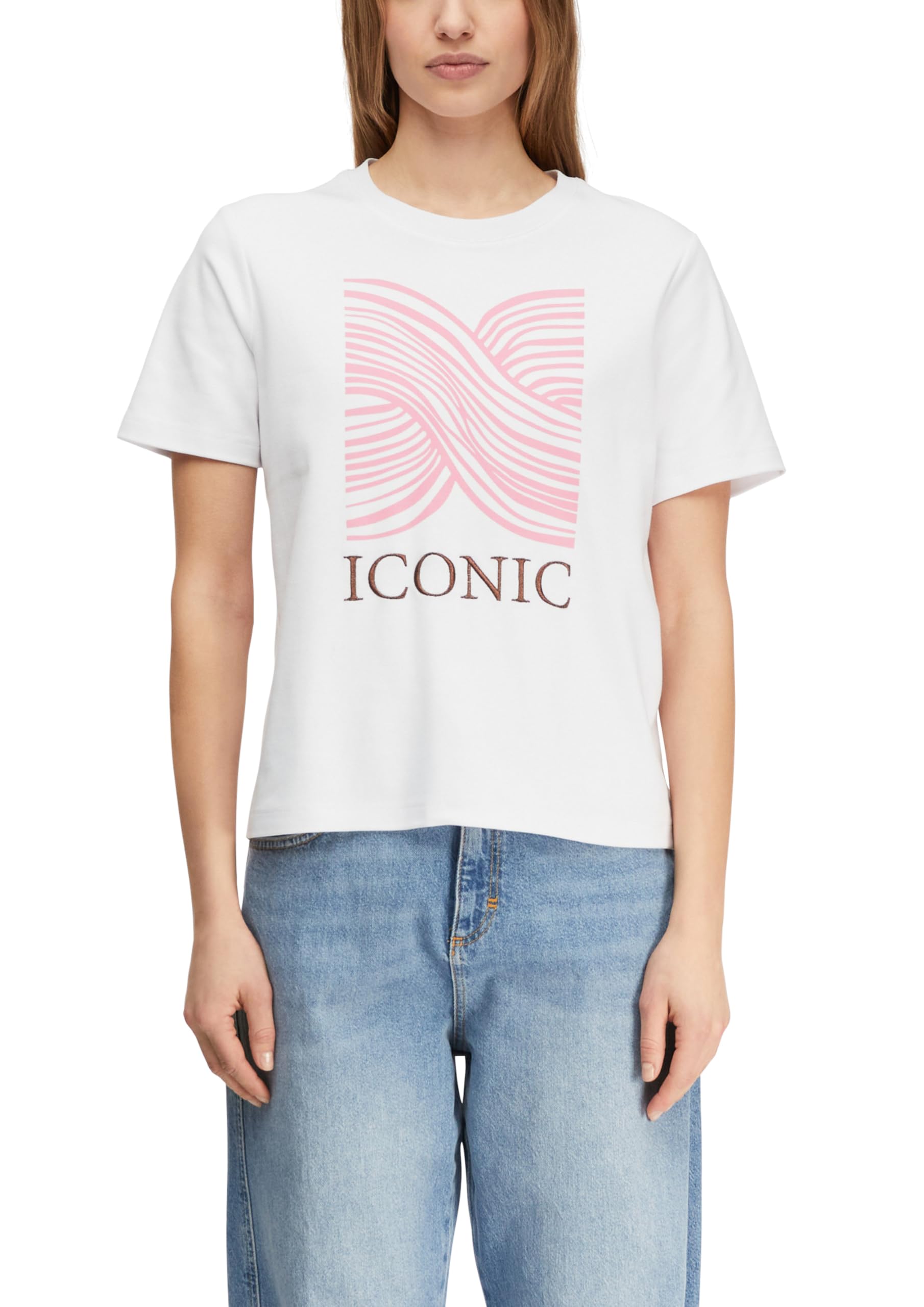 comma-t-shirt-regular-jersey-wei-rundhals-damen image 1