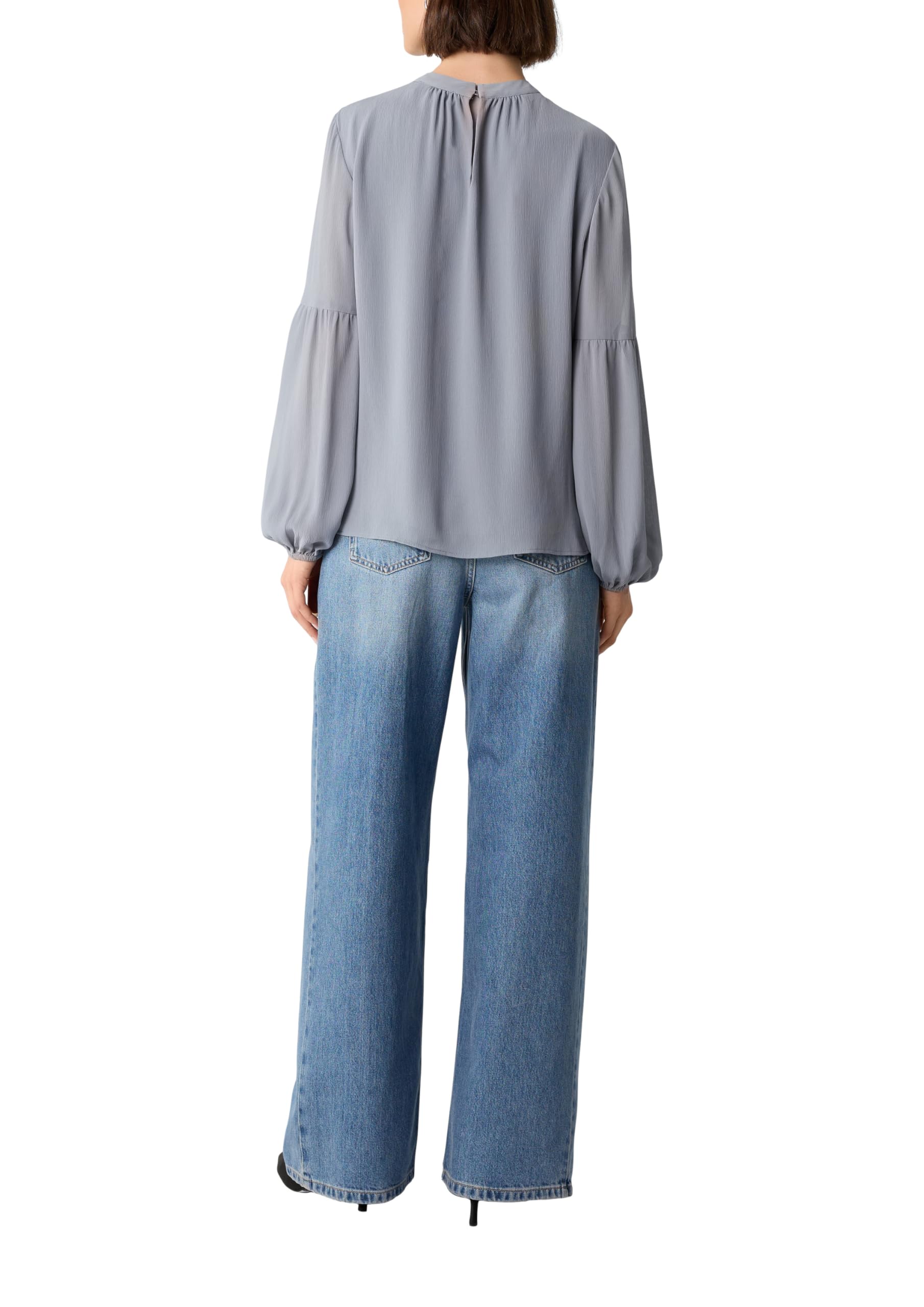 comma-chiffonbluse-mit-ballon-rmeln-bluse-gr-e-46 image 2