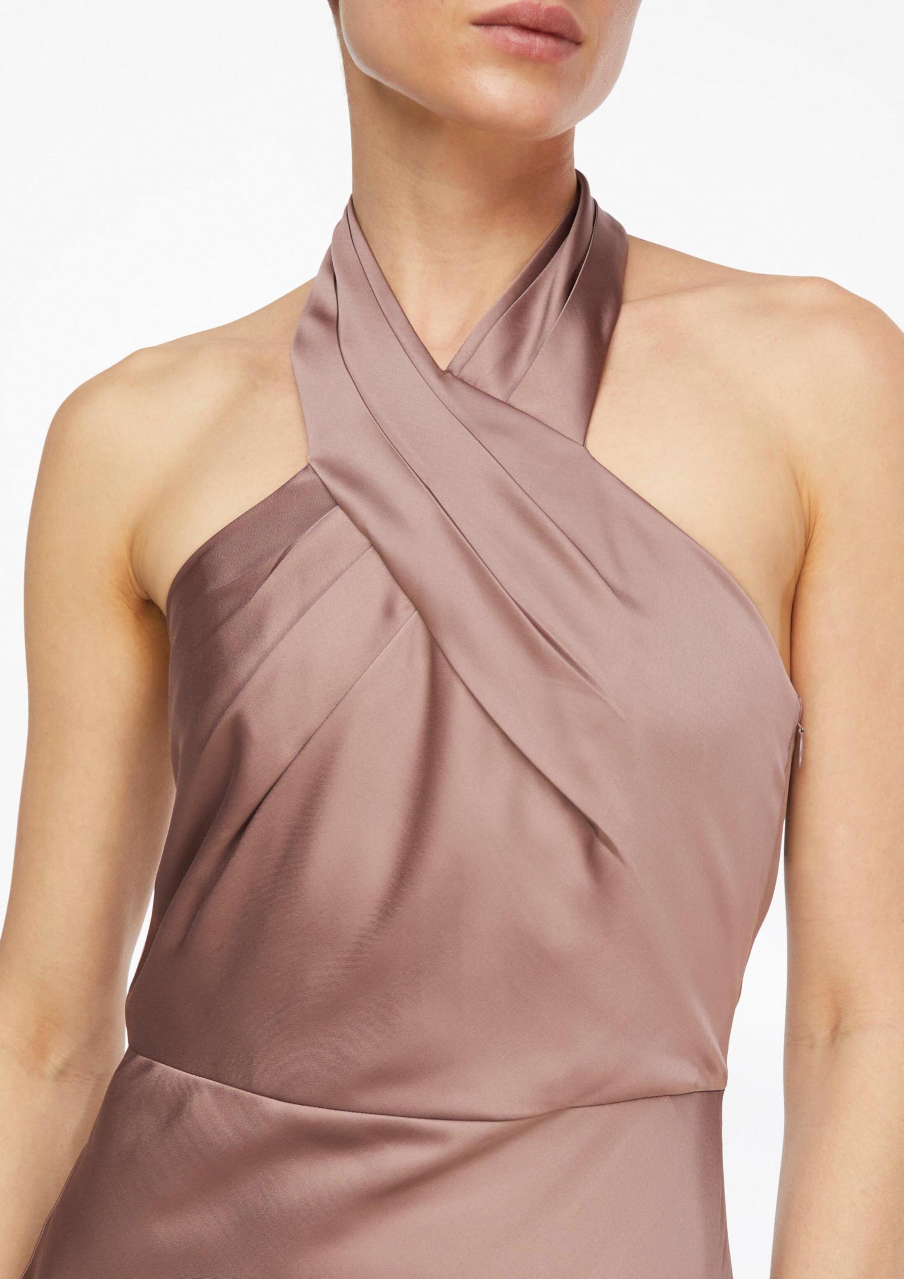 comma-satinkleid-mit-neckholder-kleid-40-altrosa image 4