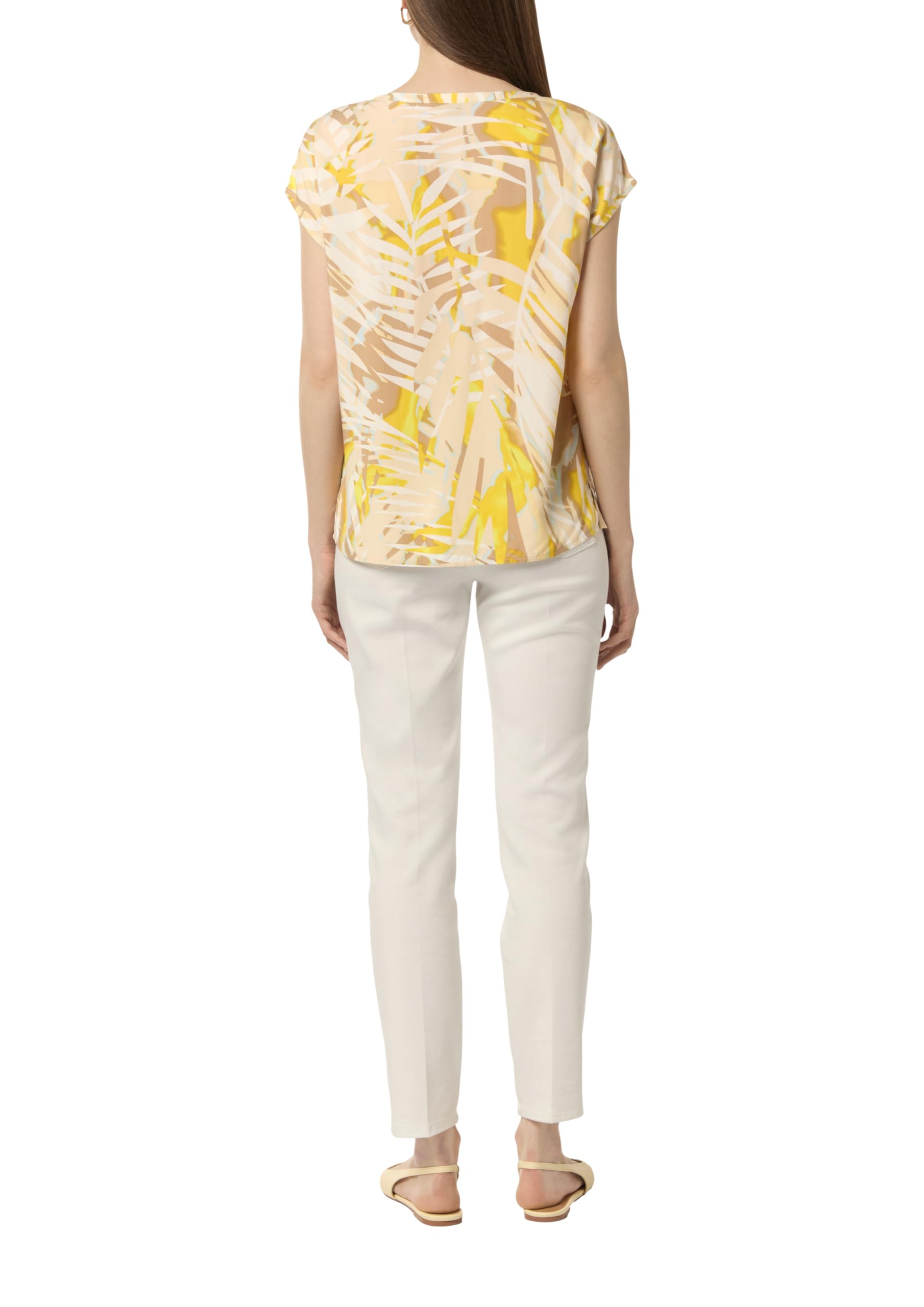 comma-bluse-damen-gelb-mehrfarbig-allover-gr-36 image 2