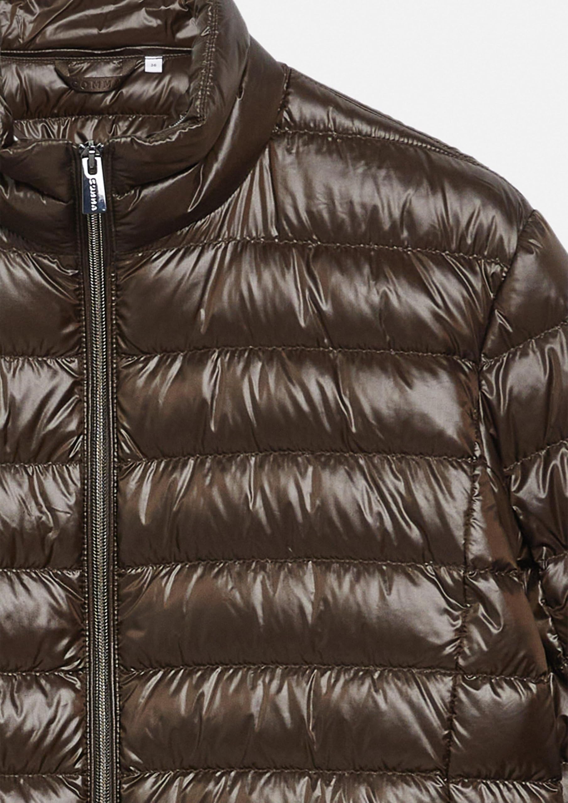 comma-outdoor-jacke-daunenjacke-hellbraun-regular-fit-stehkragen image 6